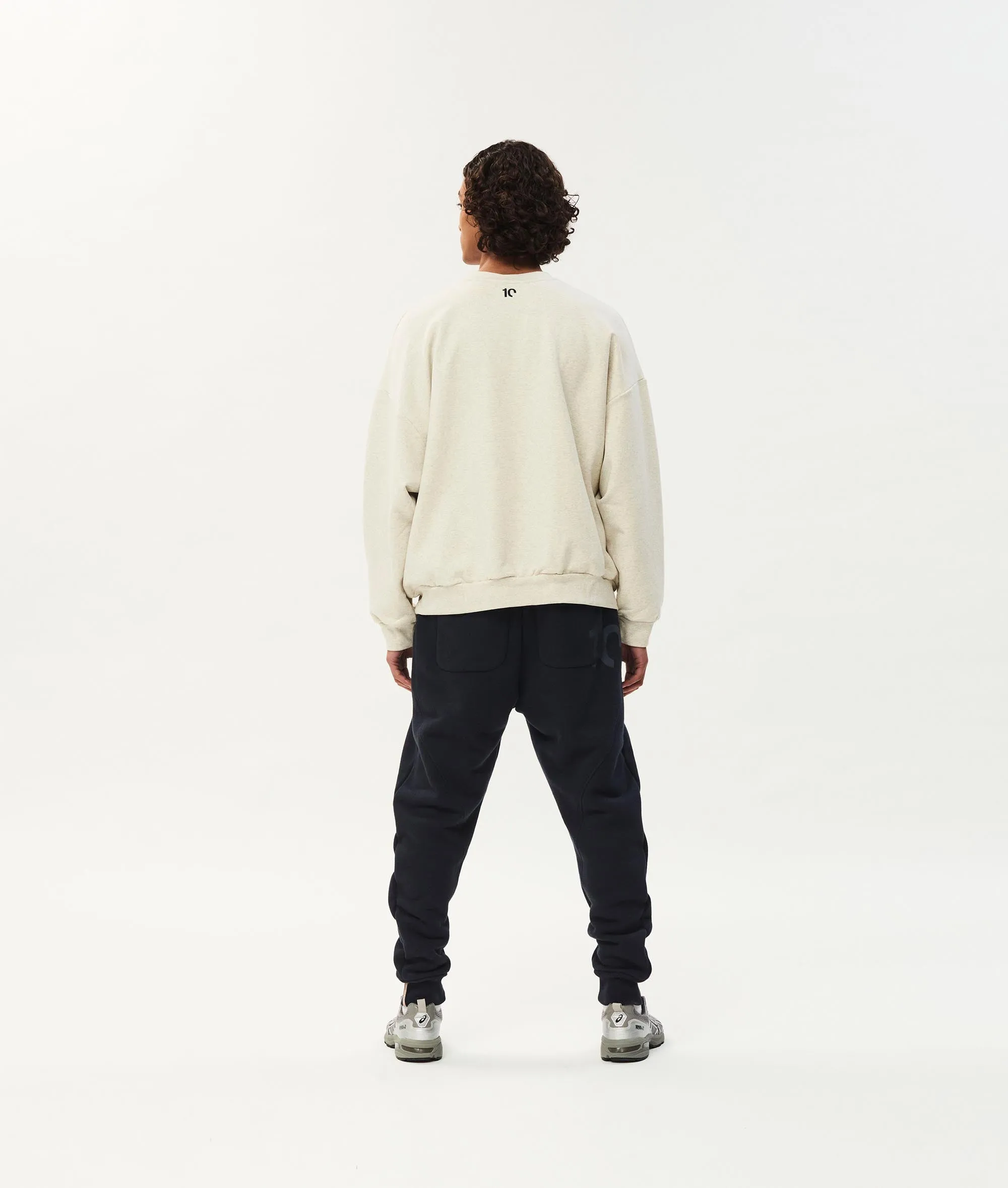 Human fleece sweater | soft white melee sold by 10days product image thumbnail 3