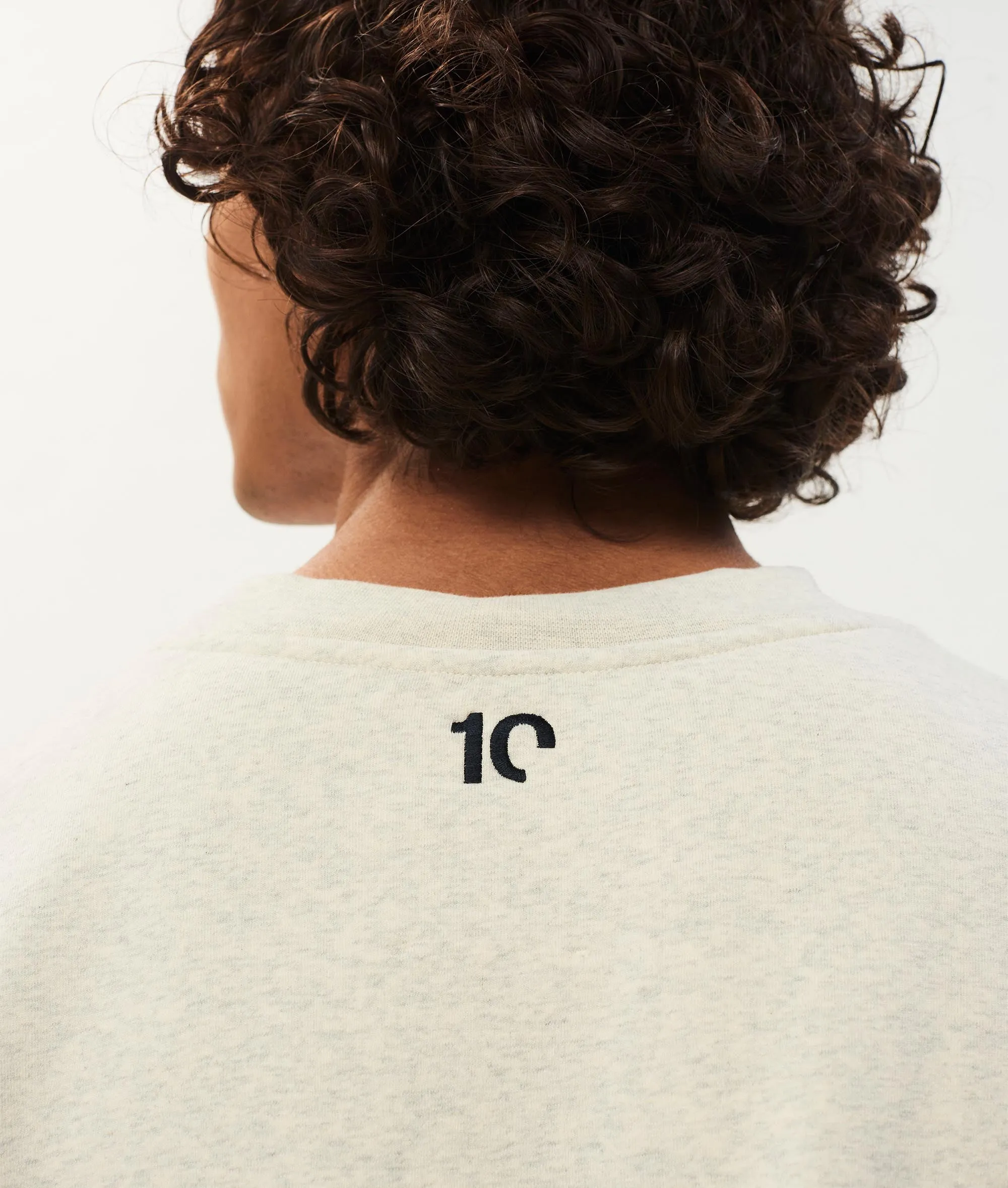 Human fleece sweater | soft white melee sold by 10days product image thumbnail 4