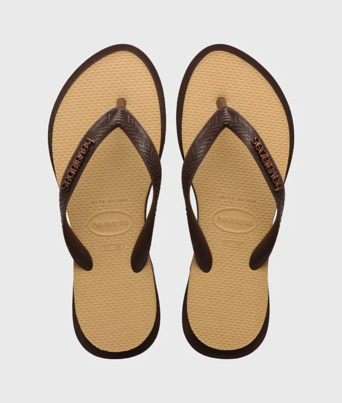 HAVAIANAS TOP POINT FUSION | brown made by 10days