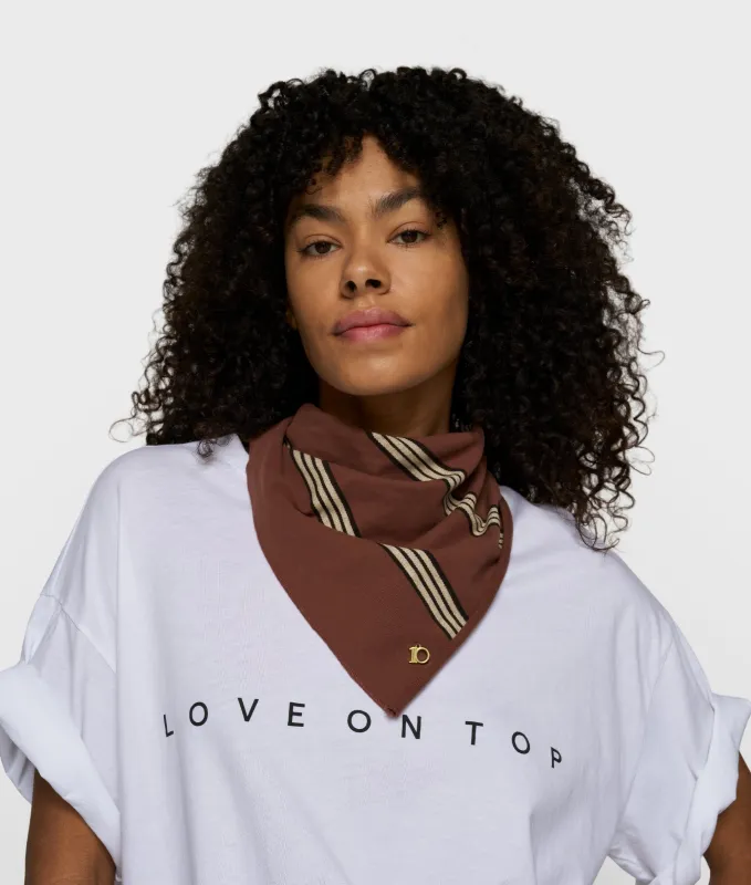 bandana stripes | deep brown made by 10days