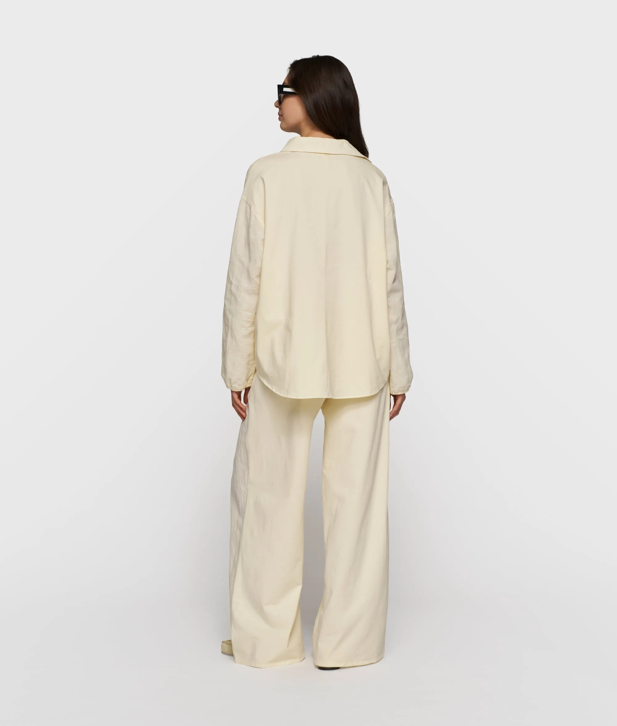 linen shirt | soft vanilla sold by 10days product image thumbnail 4