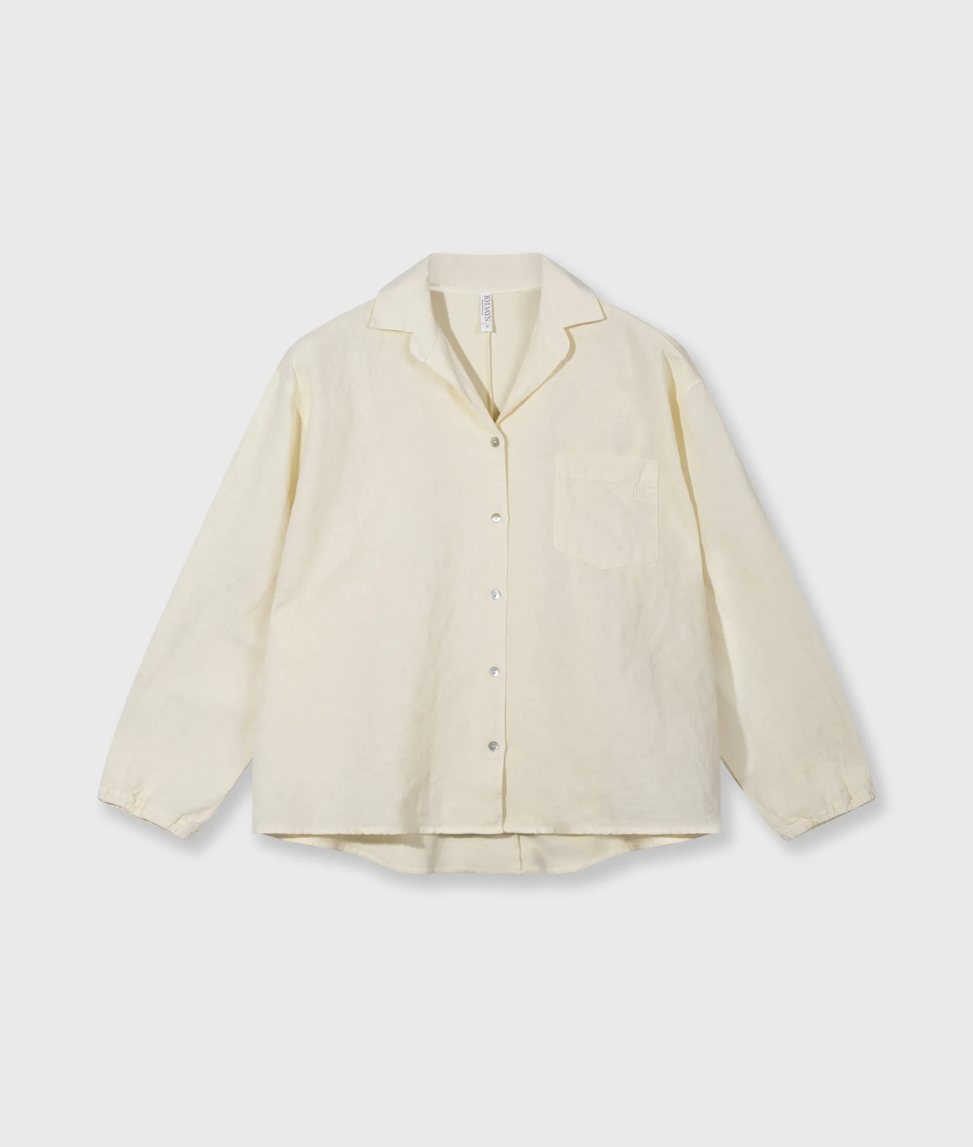 linen shirt | soft vanilla sold by 10days product image thumbnail 5