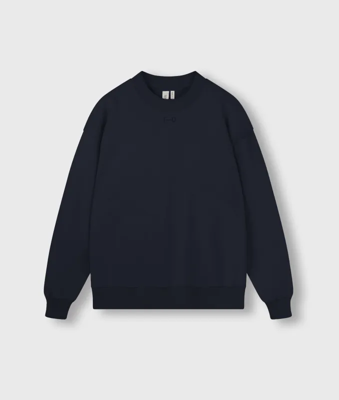 Levi fleece sweater | dark grey blue made by 10days
