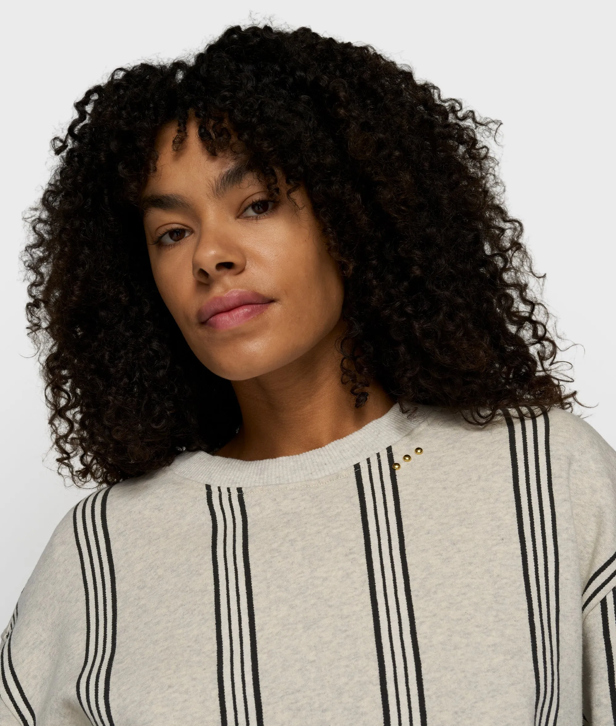 easy sweater stripes | soft white melee sold by 10days product image thumbnail 2