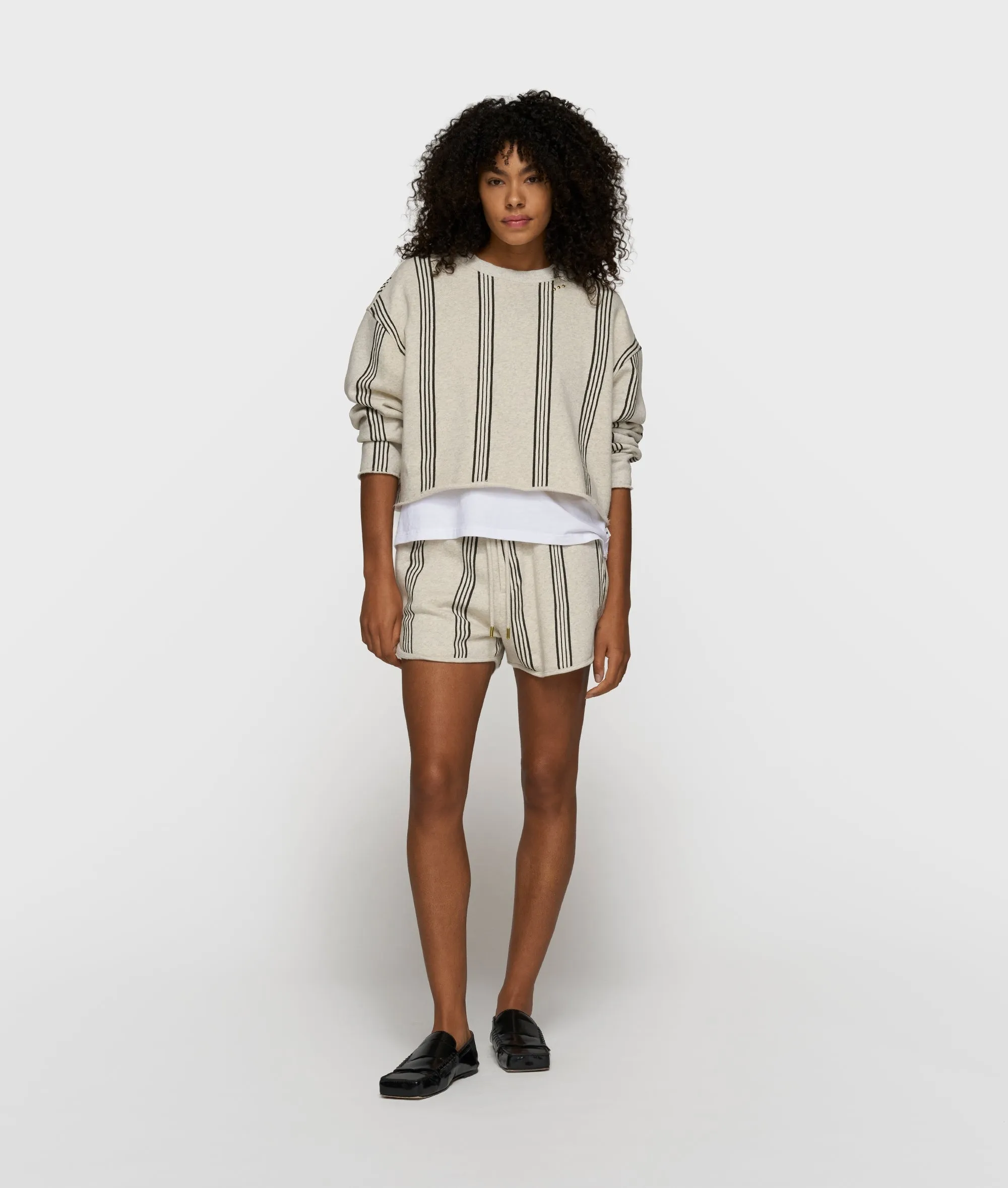 easy sweater stripes | soft white melee sold by 10days product image thumbnail 3