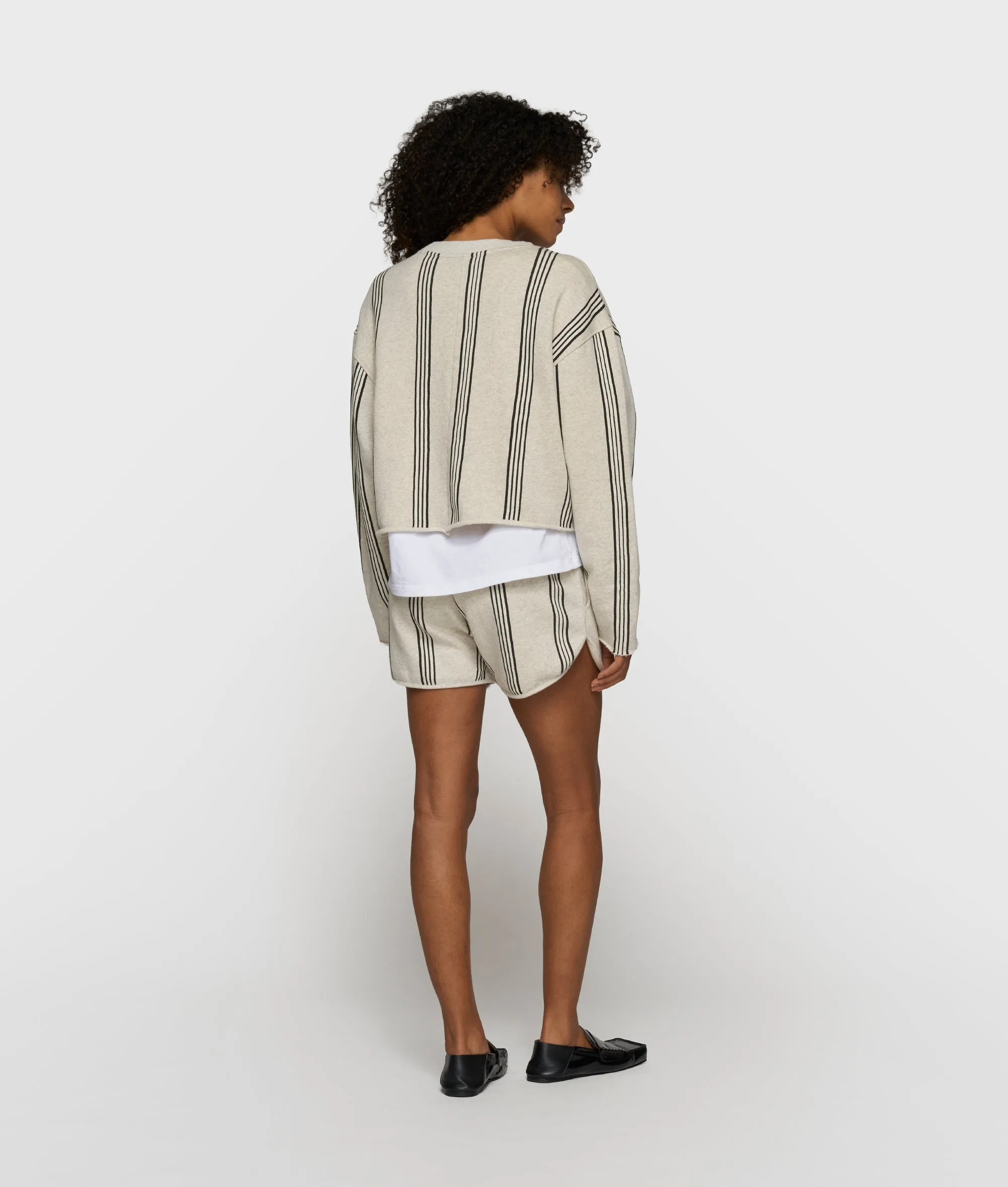 easy sweater stripes | soft white melee sold by 10days product image thumbnail 4