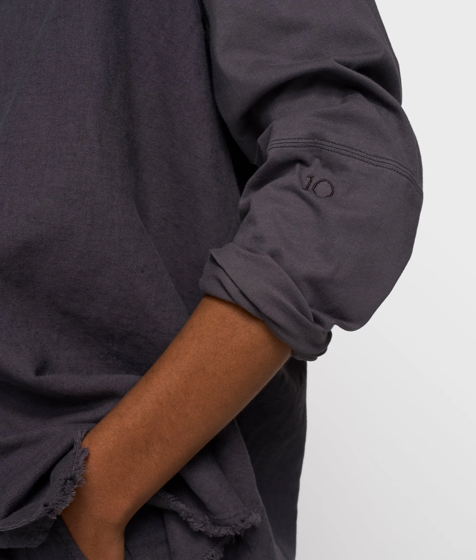 cotton linen blouse | steel blue sold by 10days product image thumbnail 2