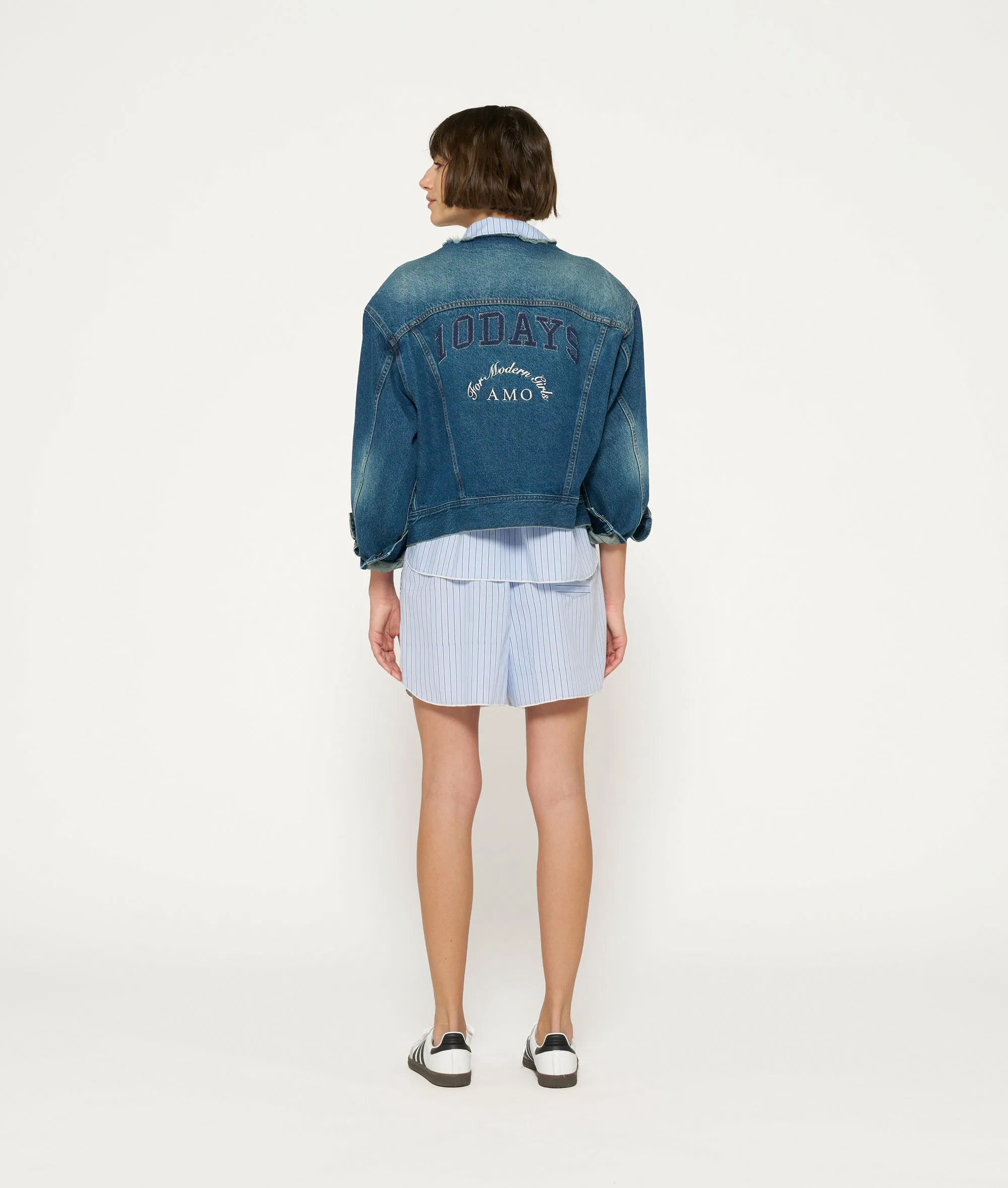 denim logo jacket | blue denim sold by 10days product image thumbnail 5