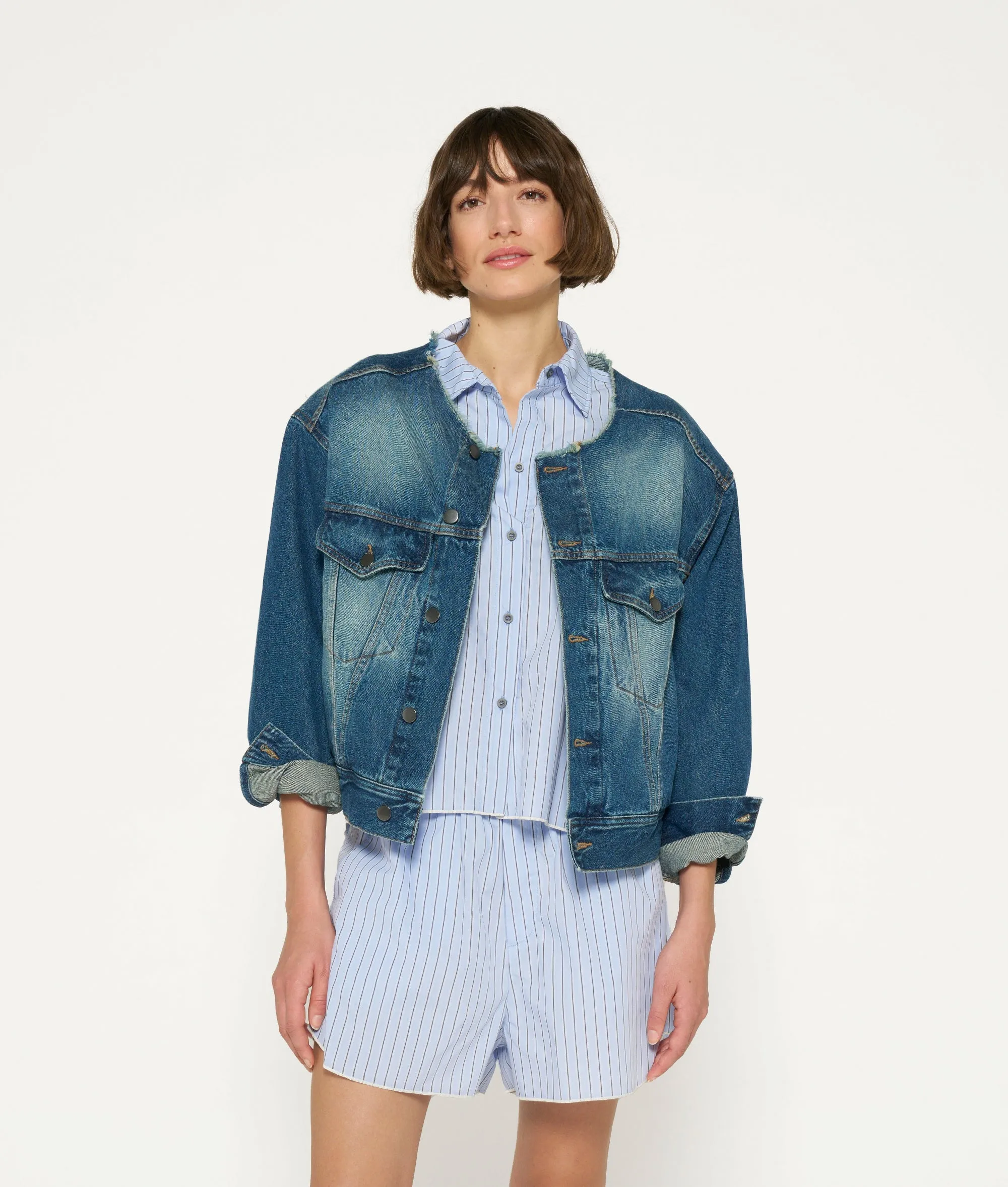 denim logo jacket | blue denim sold by 10days product image thumbnail 3