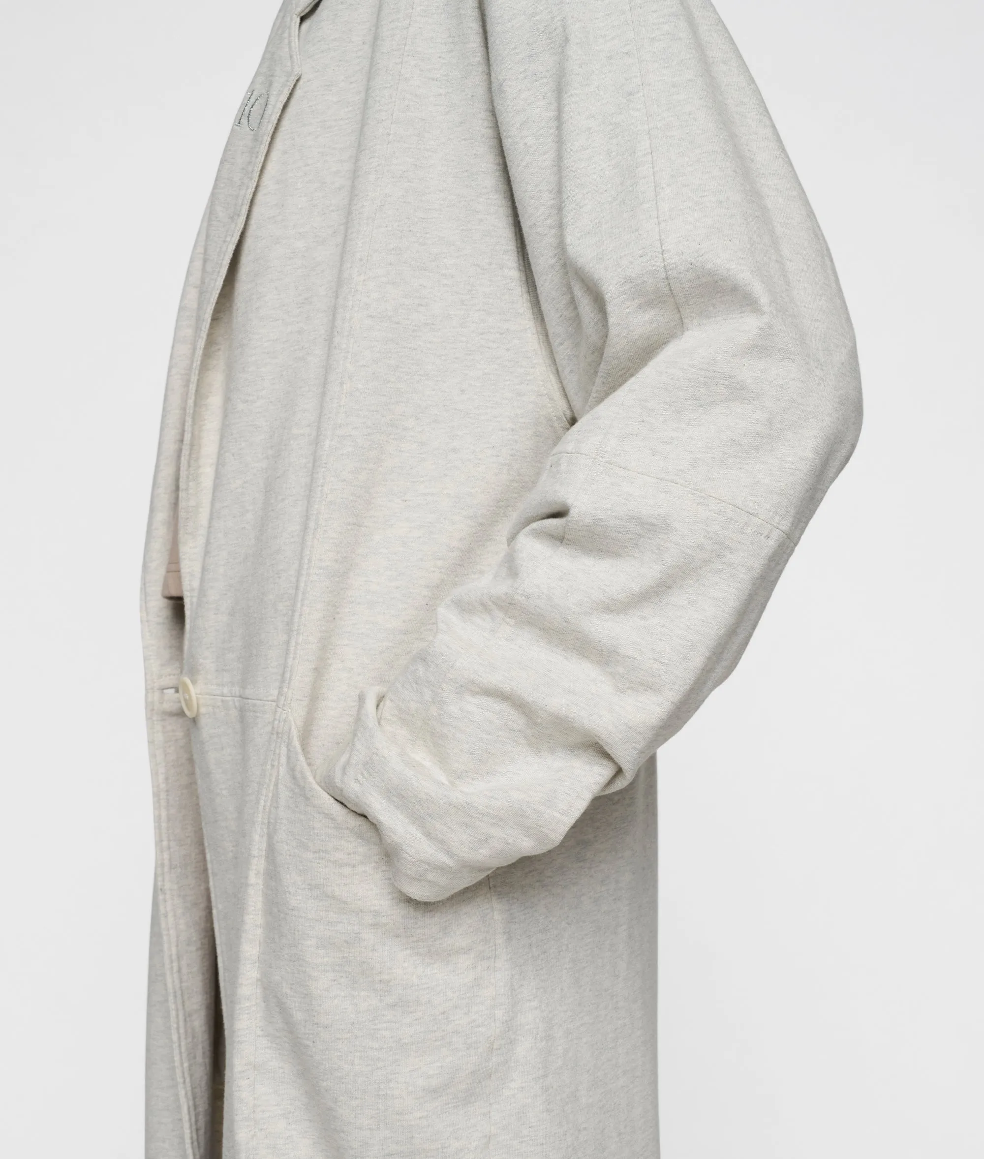 long blazer jersey | light grey melee sold by 10days product image thumbnail 5