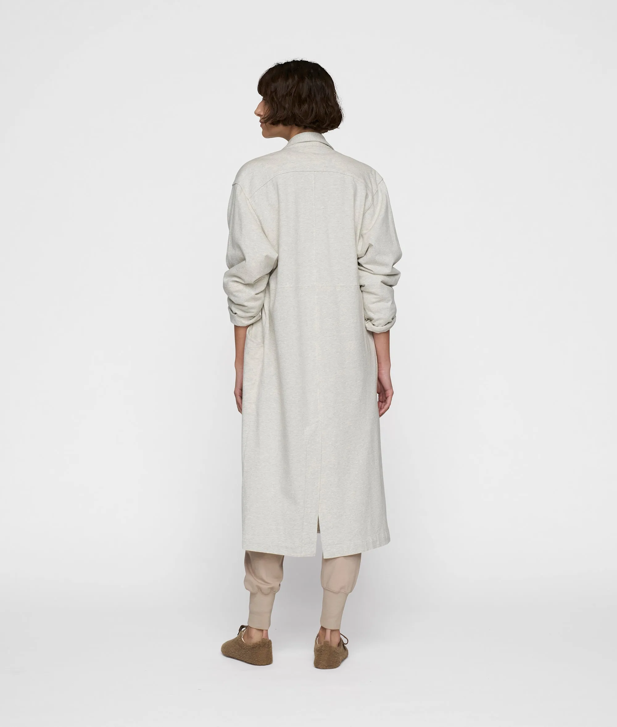 long blazer jersey | light grey melee sold by 10days product image thumbnail 3