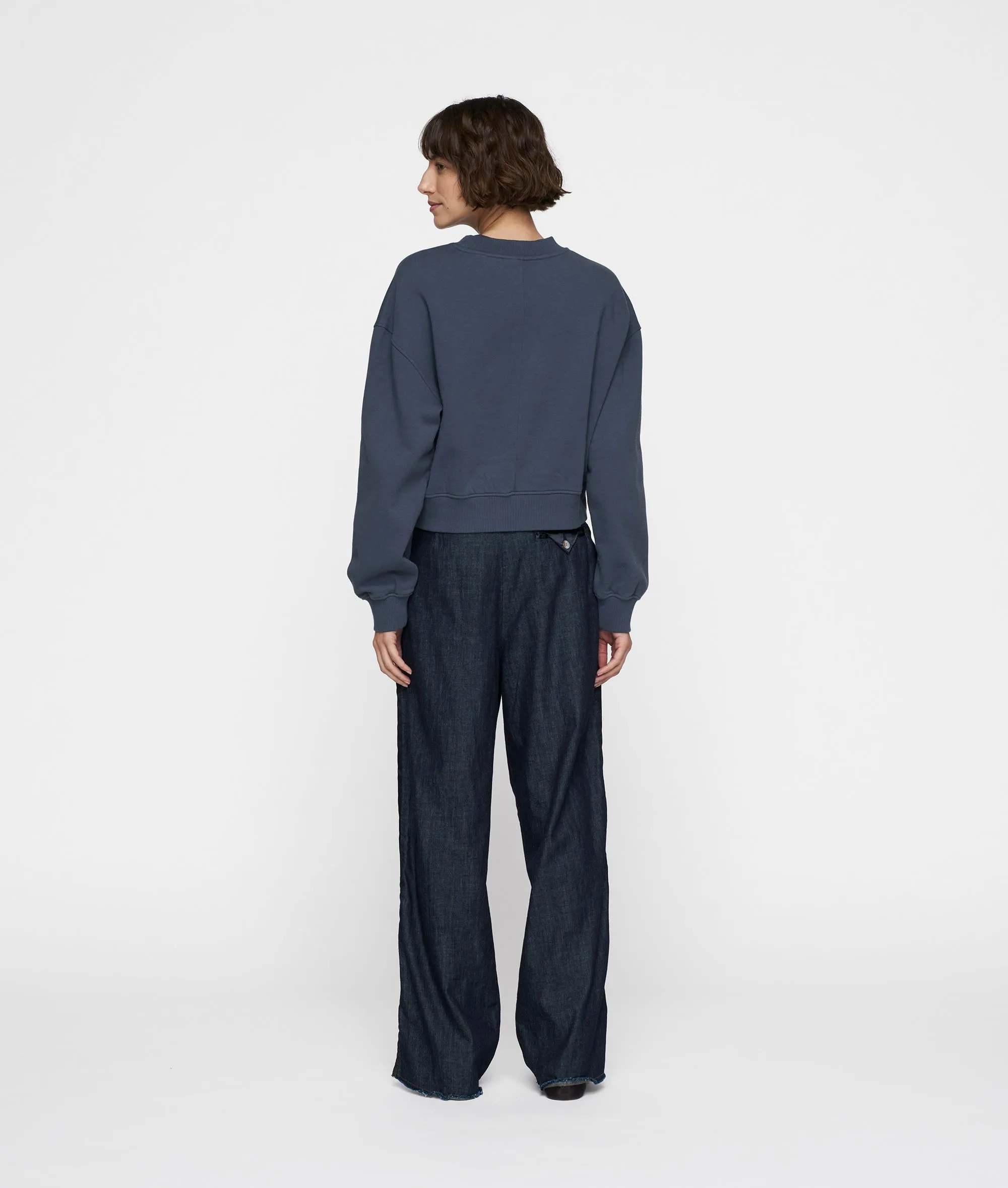 cropped sweater | yale blue sold by 10days product image thumbnail 4
