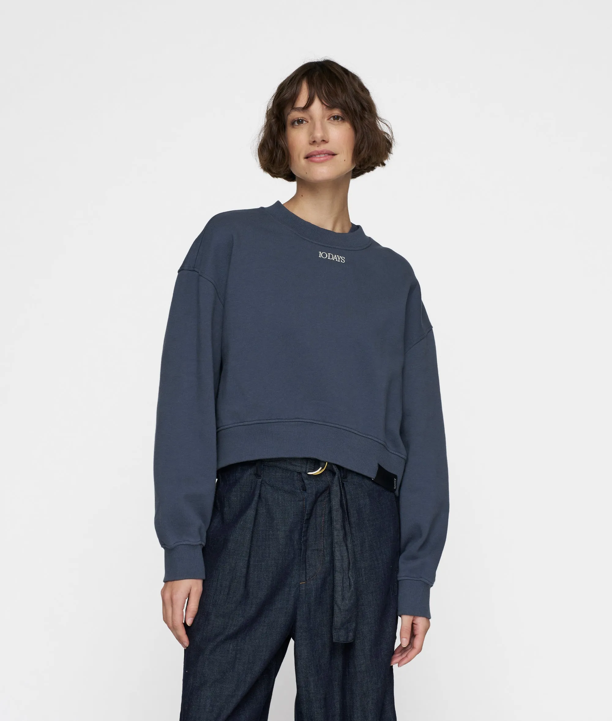 cropped sweater | yale blue sold by 10days