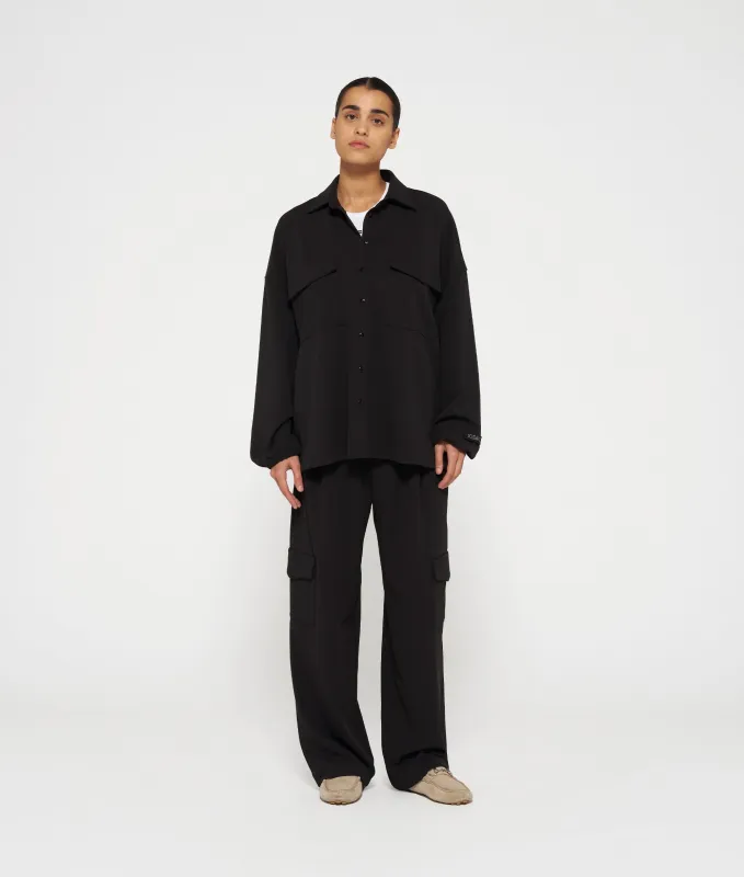 cargo pants crepe | black made by 10days