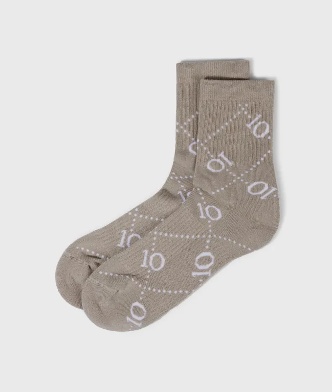 socks all-over monogram | fog made by 10days