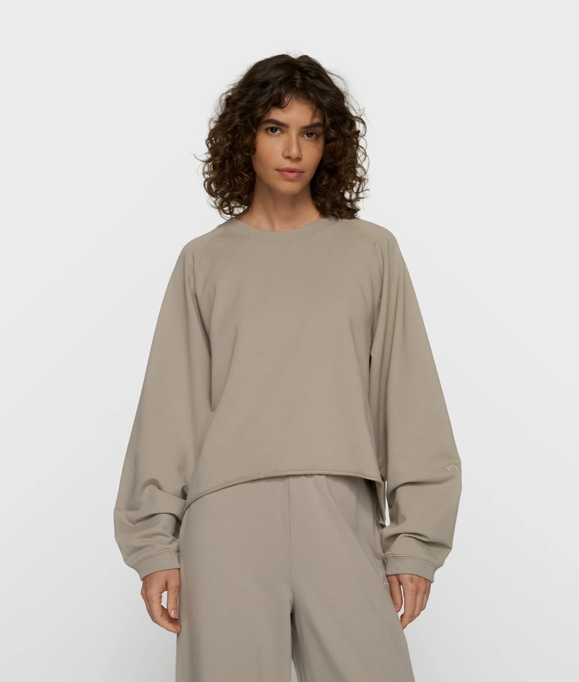 silent chique raglan sweater | fog sold by 10days