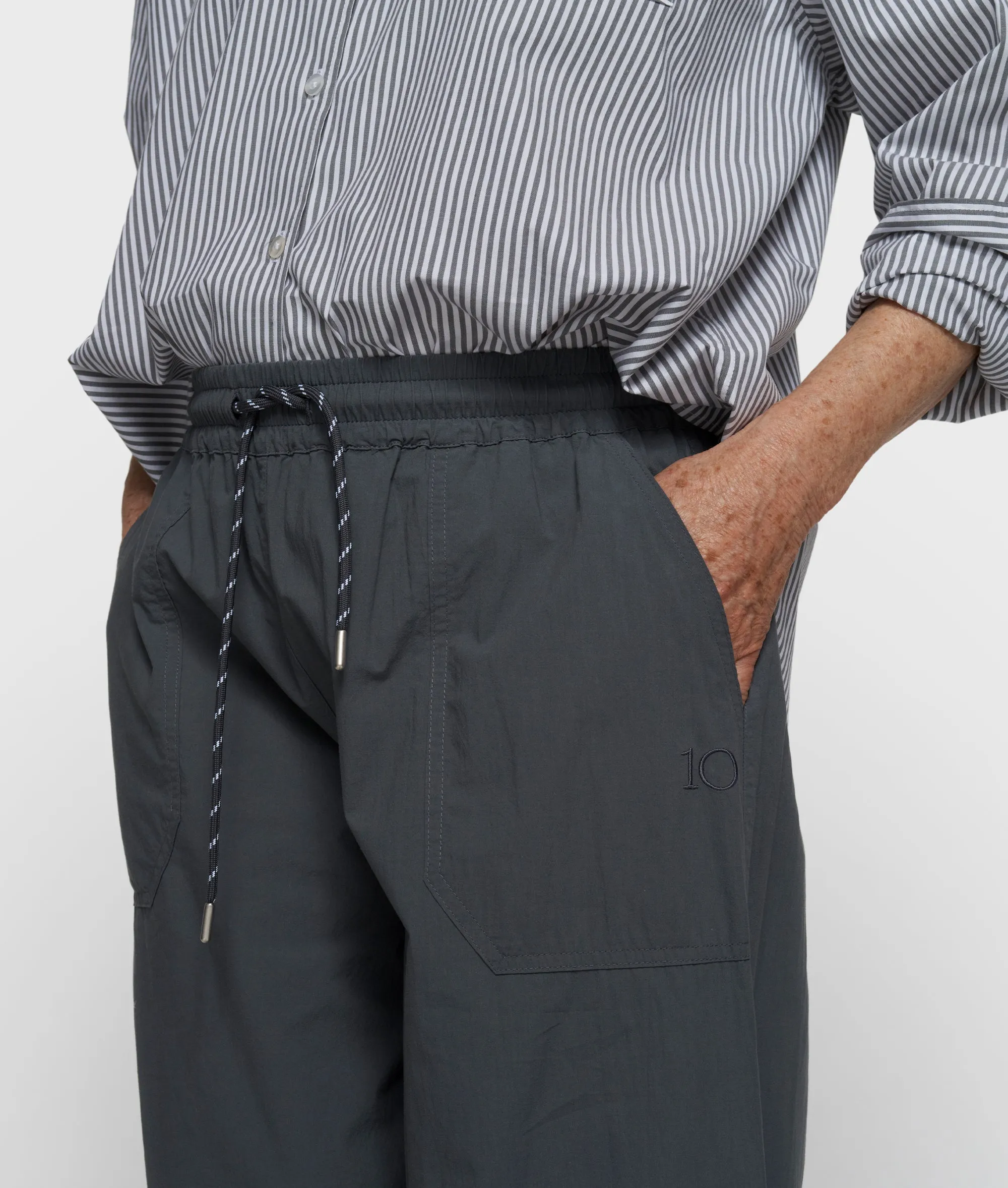 crinkle jogger | steel blue sold by 10days product image thumbnail 4