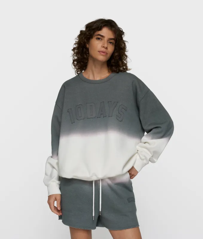 statement sweater dip dye | mid grey made by 10days