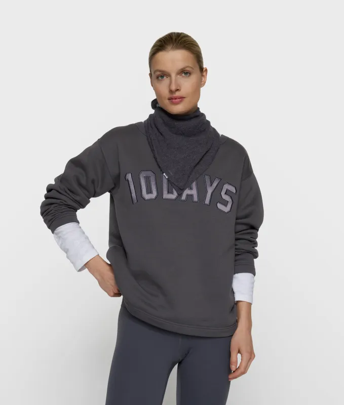 petite statement sweater | steel blue made by 10days