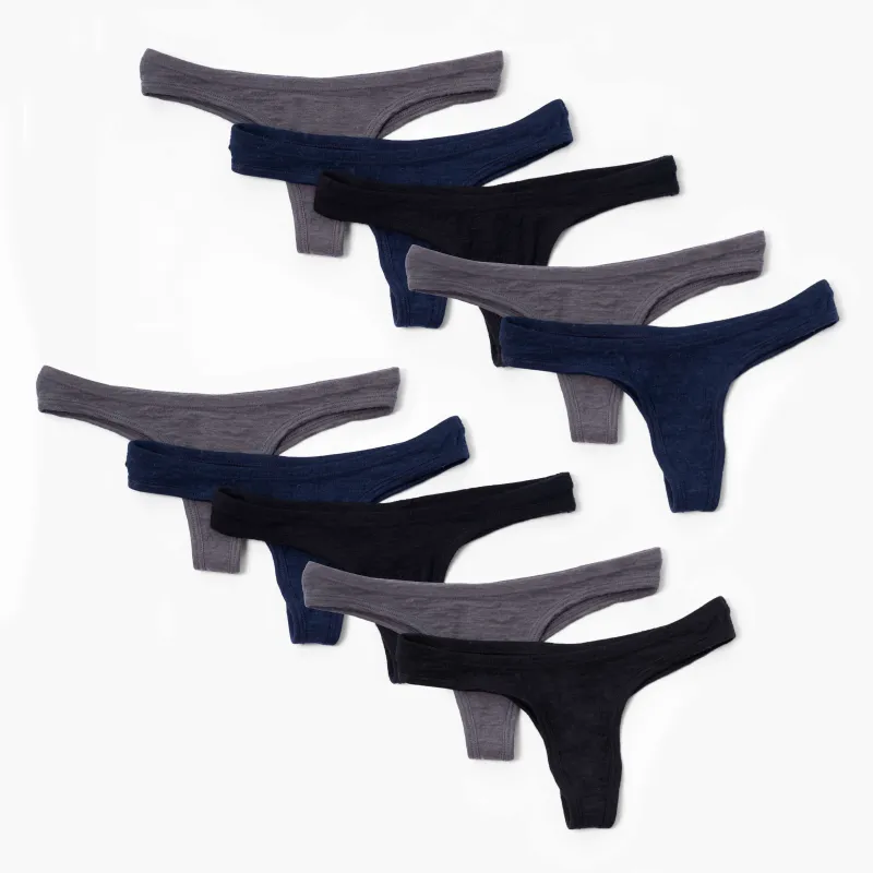10 Pack Bundle - Women's Alpaca Wool Thong: 160 Ultralight sold by Arms of Andes