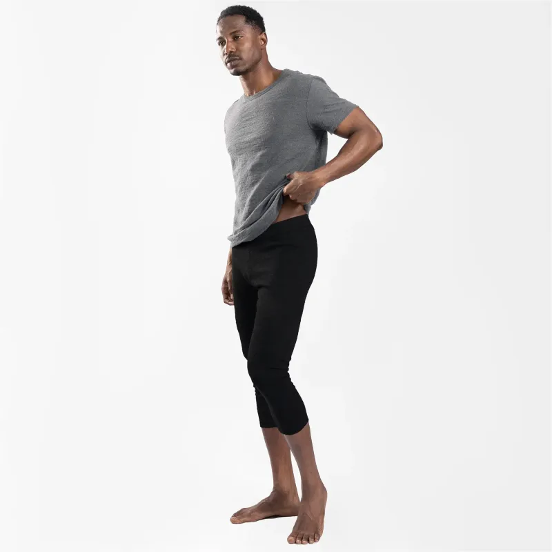 Men's Alpaca Wool 3/4 Leggings: 300 Lightweight sold by Arms of Andes