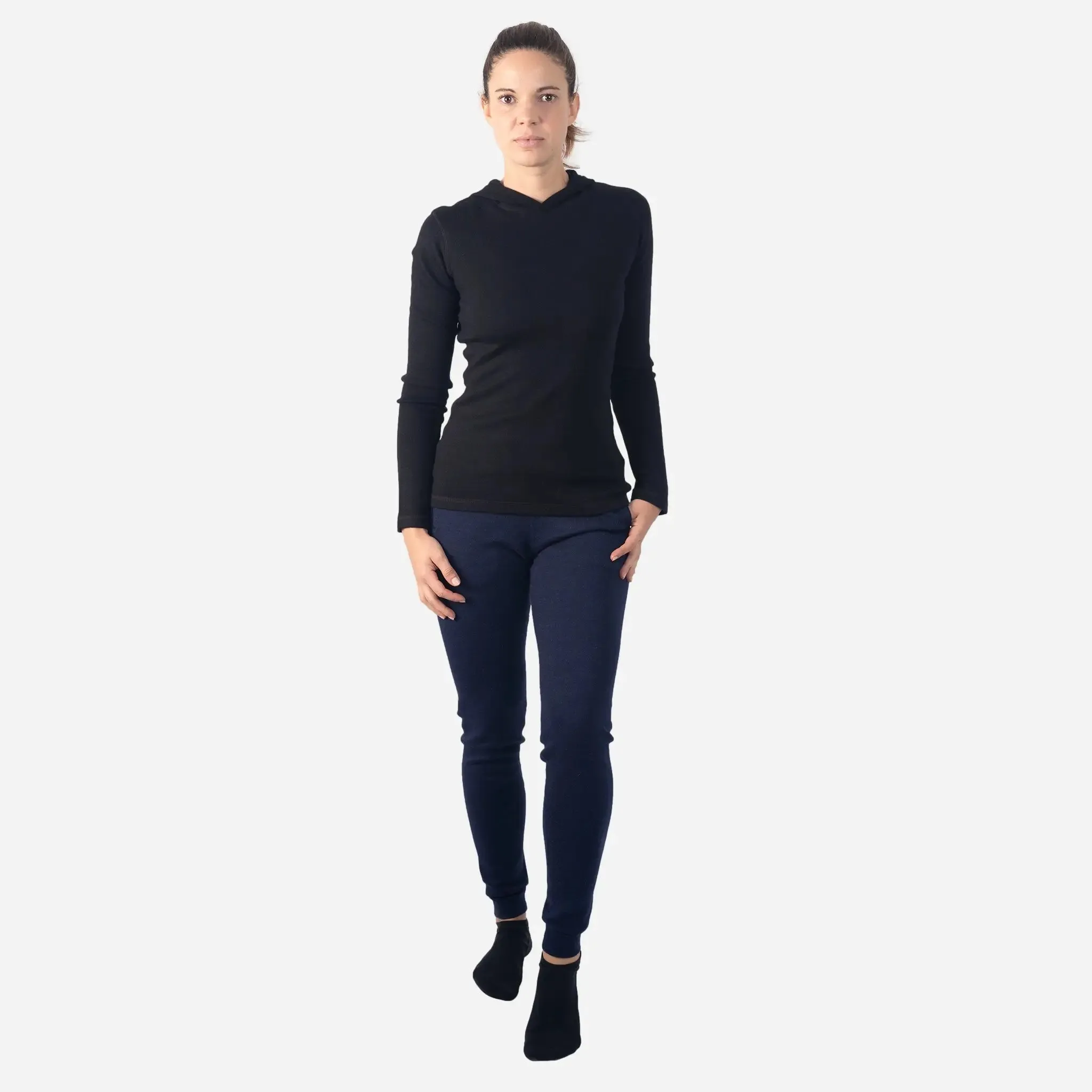 Women's Alpaca Wool Pullover Hoodie: 420 Midweight sold by Arms of Andes product image thumbnail 4