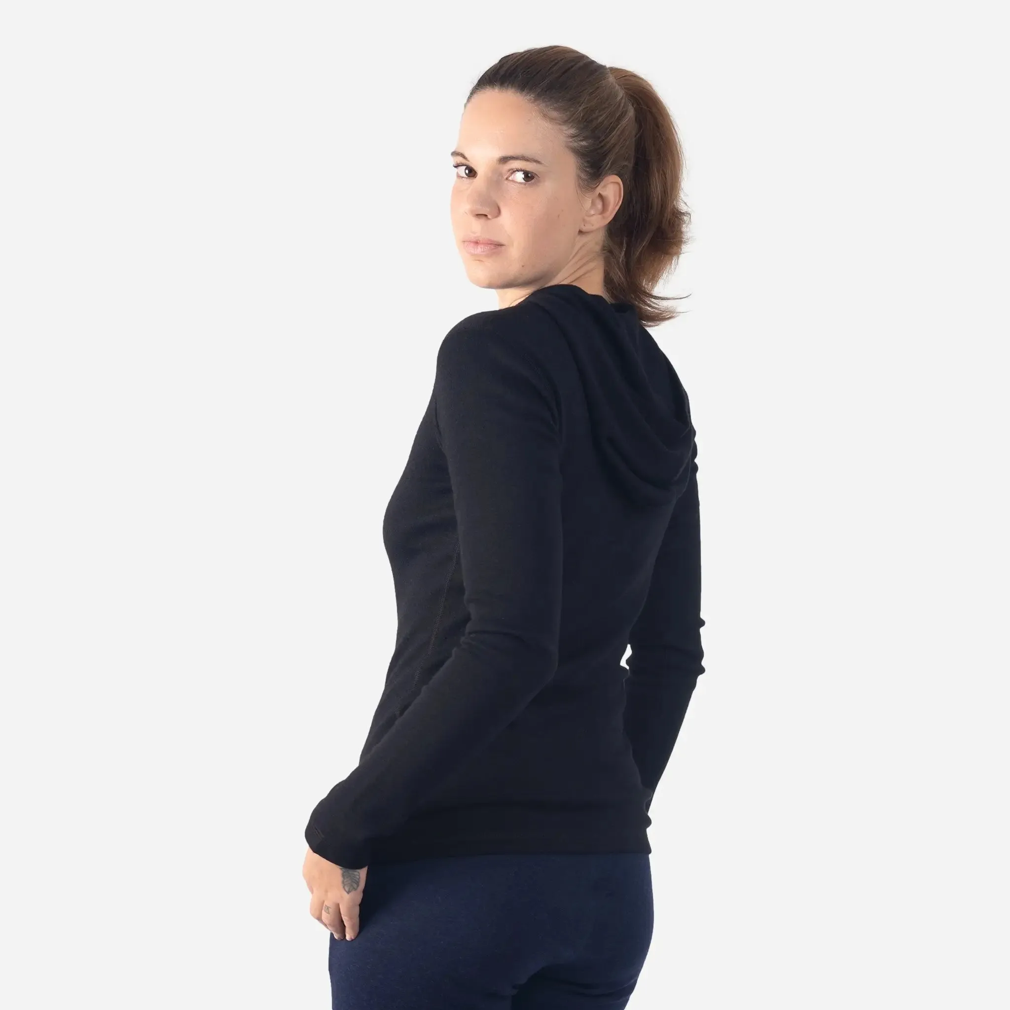 Women's Alpaca Wool Pullover Hoodie: 420 Midweight sold by Arms of Andes product image thumbnail 2