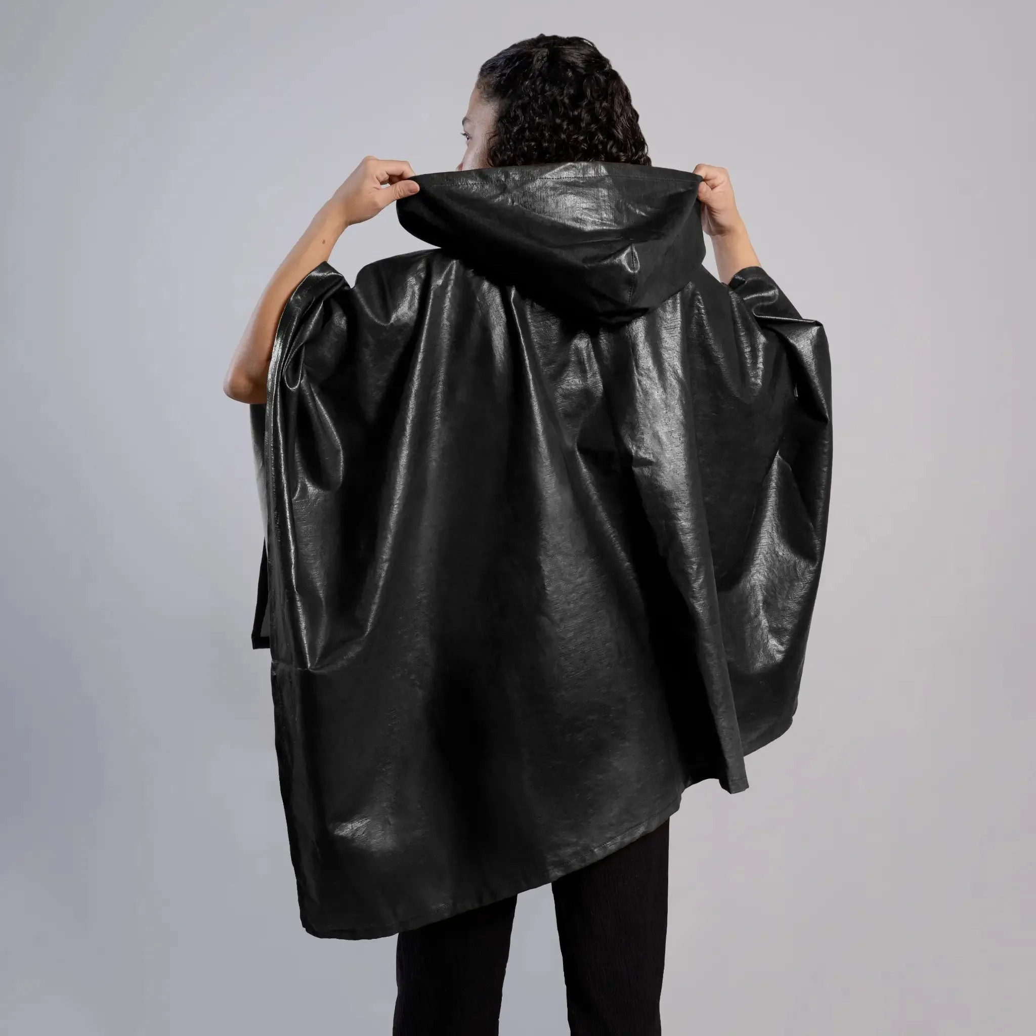 Plastic-Free Waterproof Hooded Rain Poncho sold by Arms of Andes product image thumbnail 4