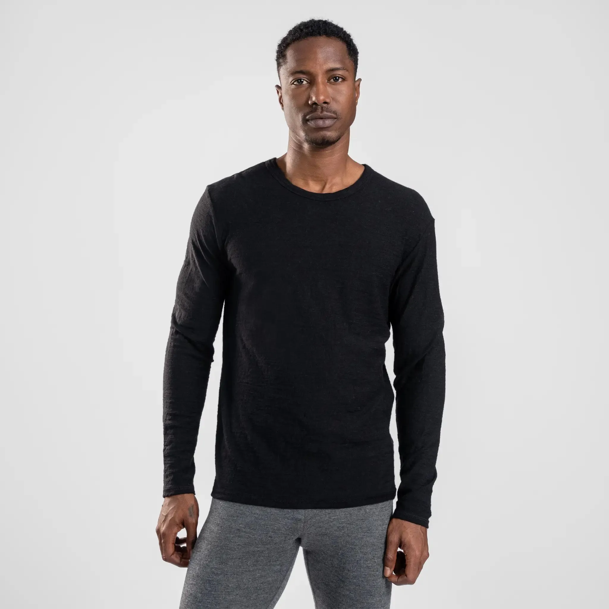 Men's Alpaca Wool Long Sleeve T-Shirt: 110 Featherweight sold by Arms of Andes
