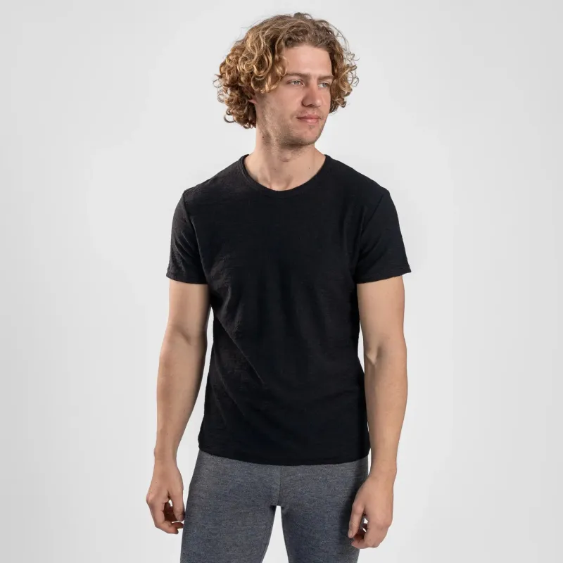 Men's Alpaca Wool T-Shirt: 110 Featherweight Crew Neck sold by Arms of Andes
