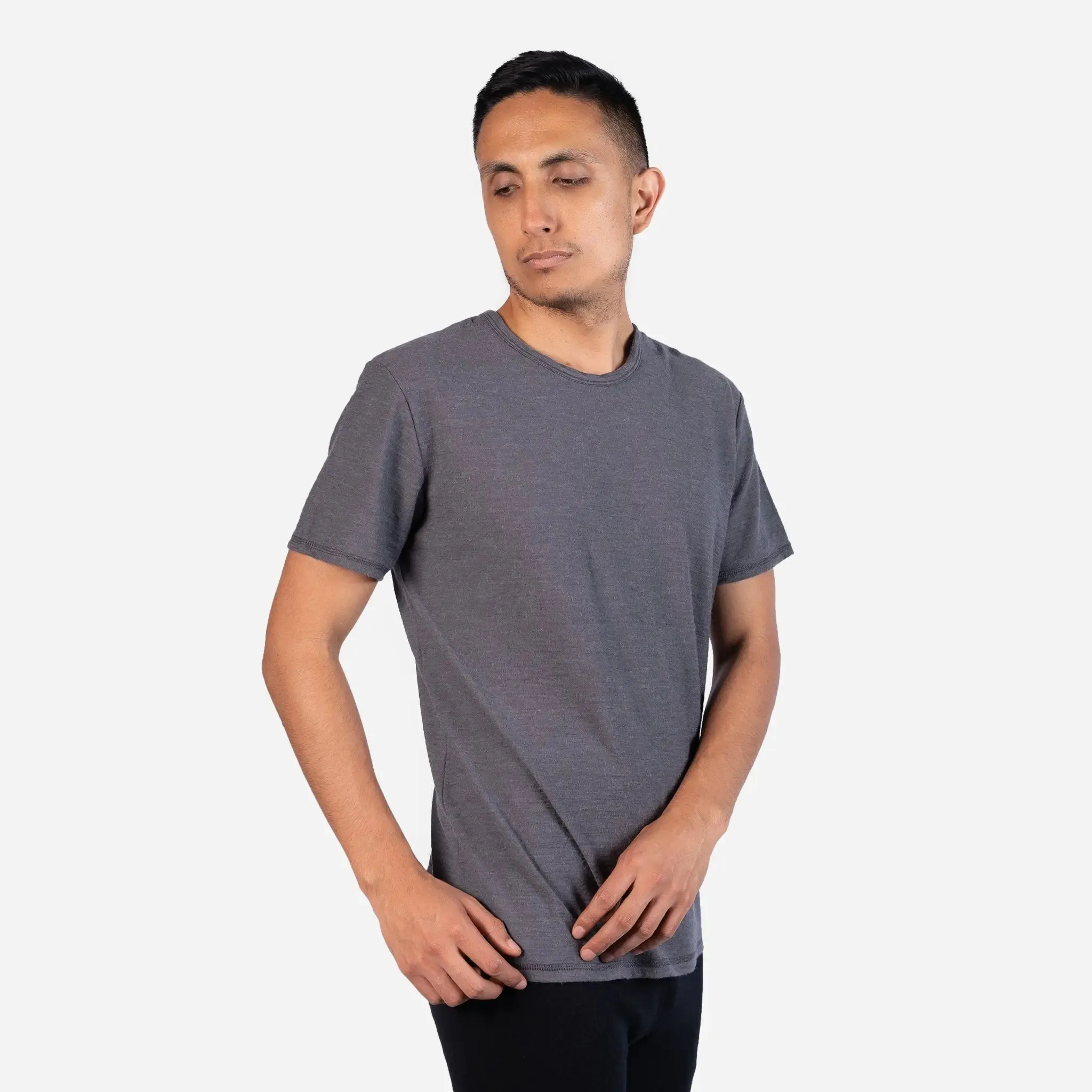 Men's Alpaca Wool Hiking T-Shirt: 160 Ultralight - Relaxed Fit sold by Arms of Andes product image thumbnail 3