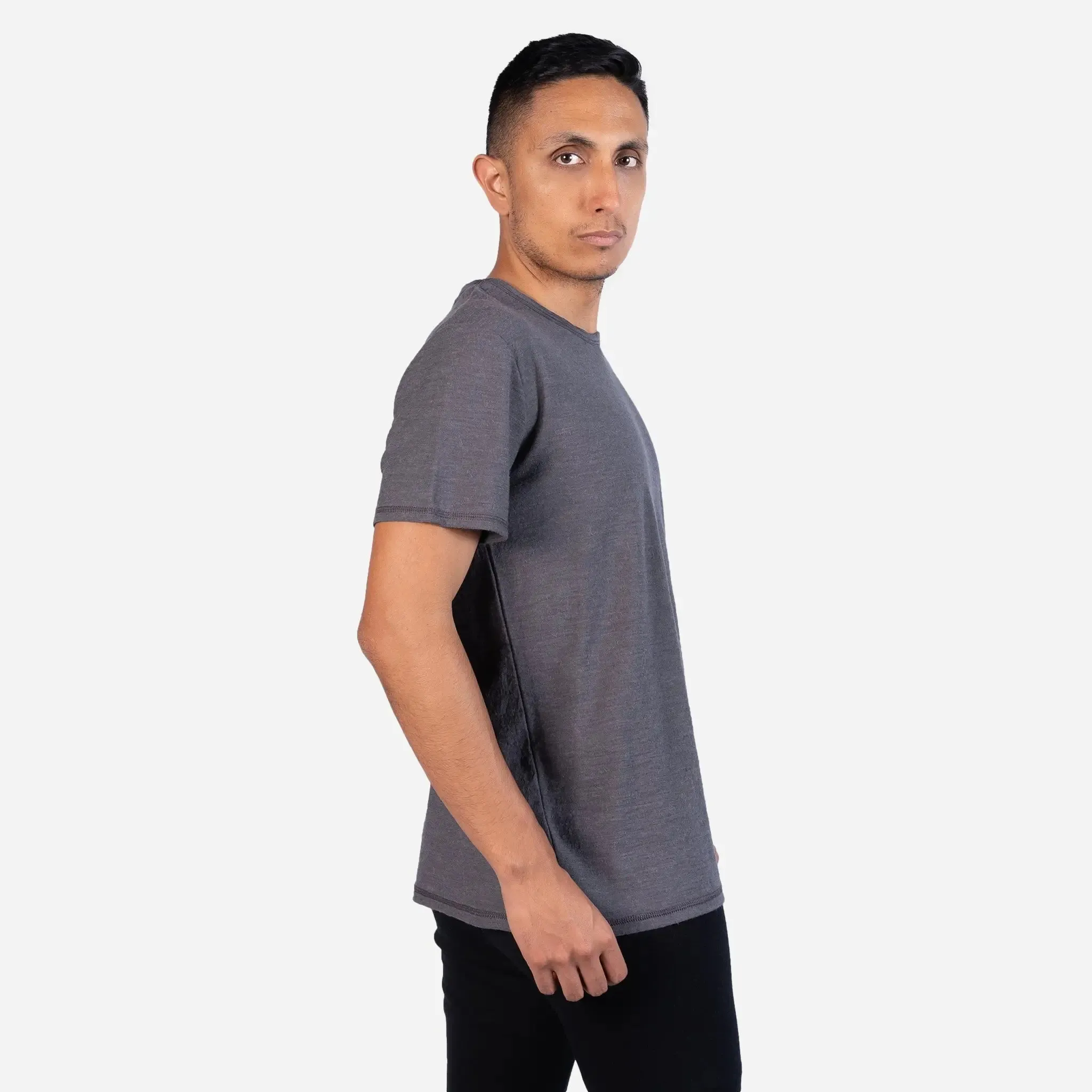 Men's Alpaca Wool Hiking T-Shirt: 160 Ultralight - Relaxed Fit sold by Arms of Andes product image thumbnail 4