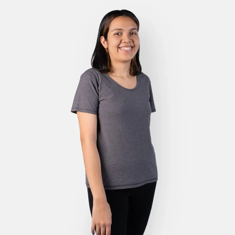 Women's Alpaca Wool Hiking T-Shirt: 160 Ultralight - Relaxed Fit sold by Arms of Andes
