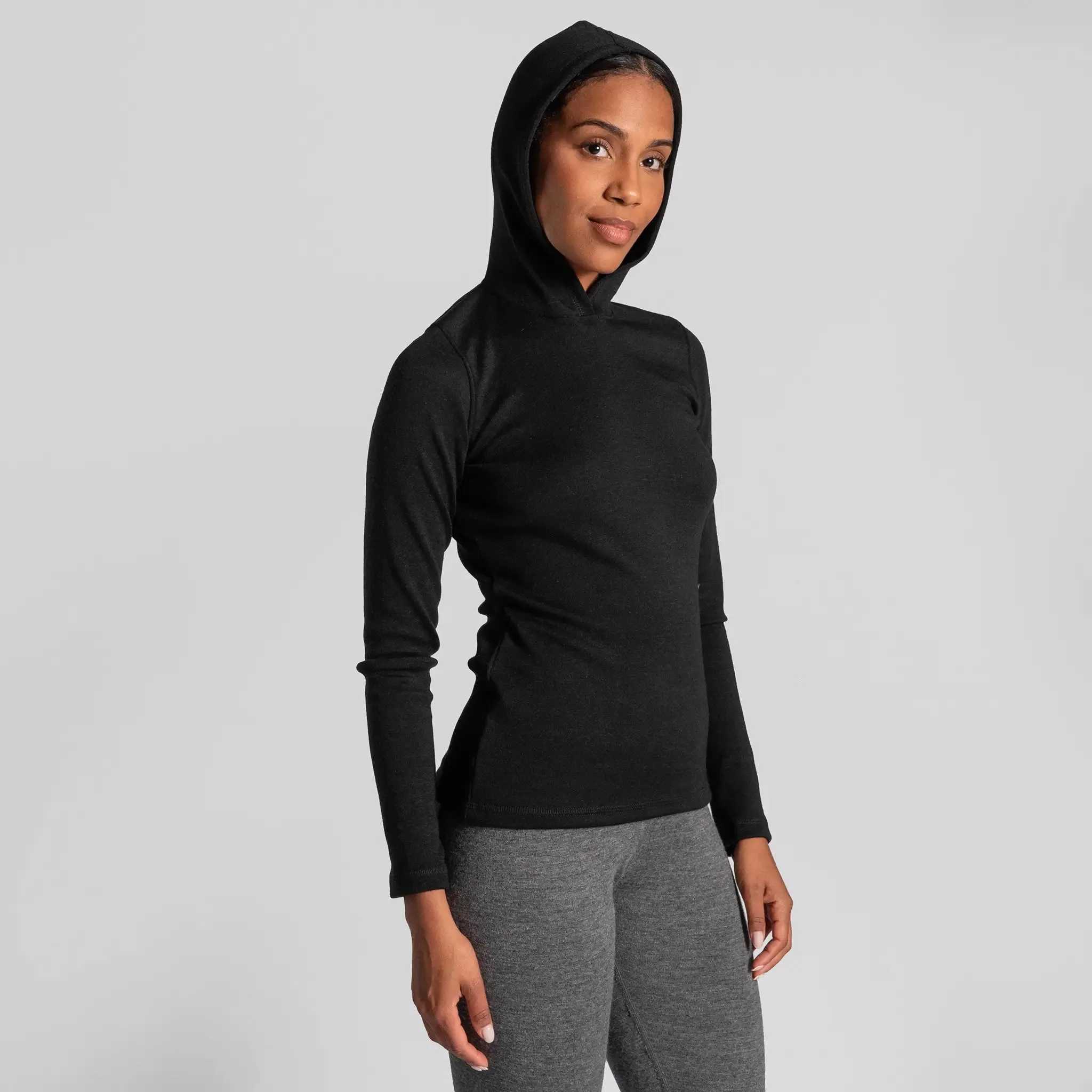 Women's Alpaca Wool Pullover Hoodie: 300 Lightweight sold by Arms of Andes product image thumbnail 2