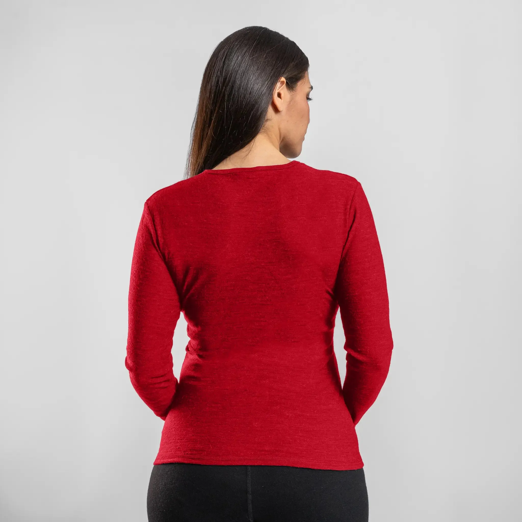 Women's Alpaca Wool Long Sleeve T-Shirt: 160 Ultralight sold by Arms of Andes product image thumbnail 3