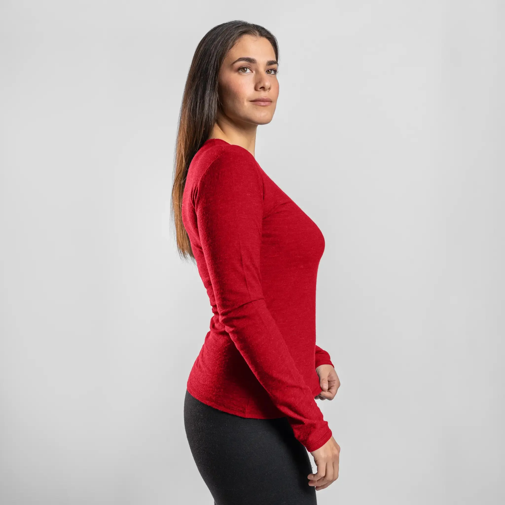Women's Alpaca Wool Long Sleeve T-Shirt: 160 Ultralight sold by Arms of Andes product image thumbnail 2