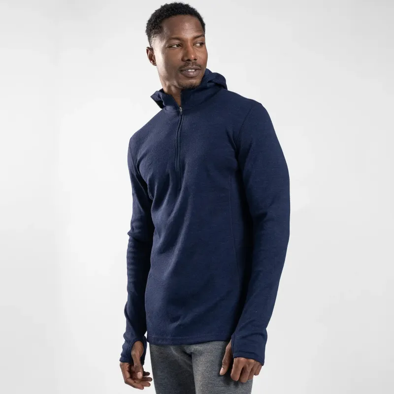 Men's Alpaca Wool Hoodie: 300 Lightweight Half-Zip sold by Arms of Andes