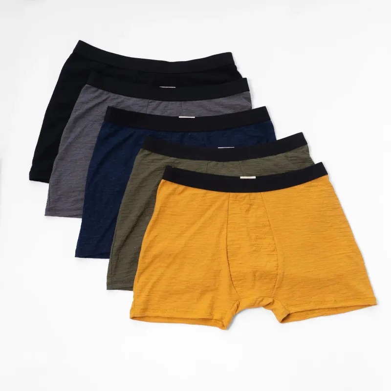 5 Pack Bundle - Men's Alpaca Wool Boxer Briefs: 160 Ultralight sold by Arms of Andes