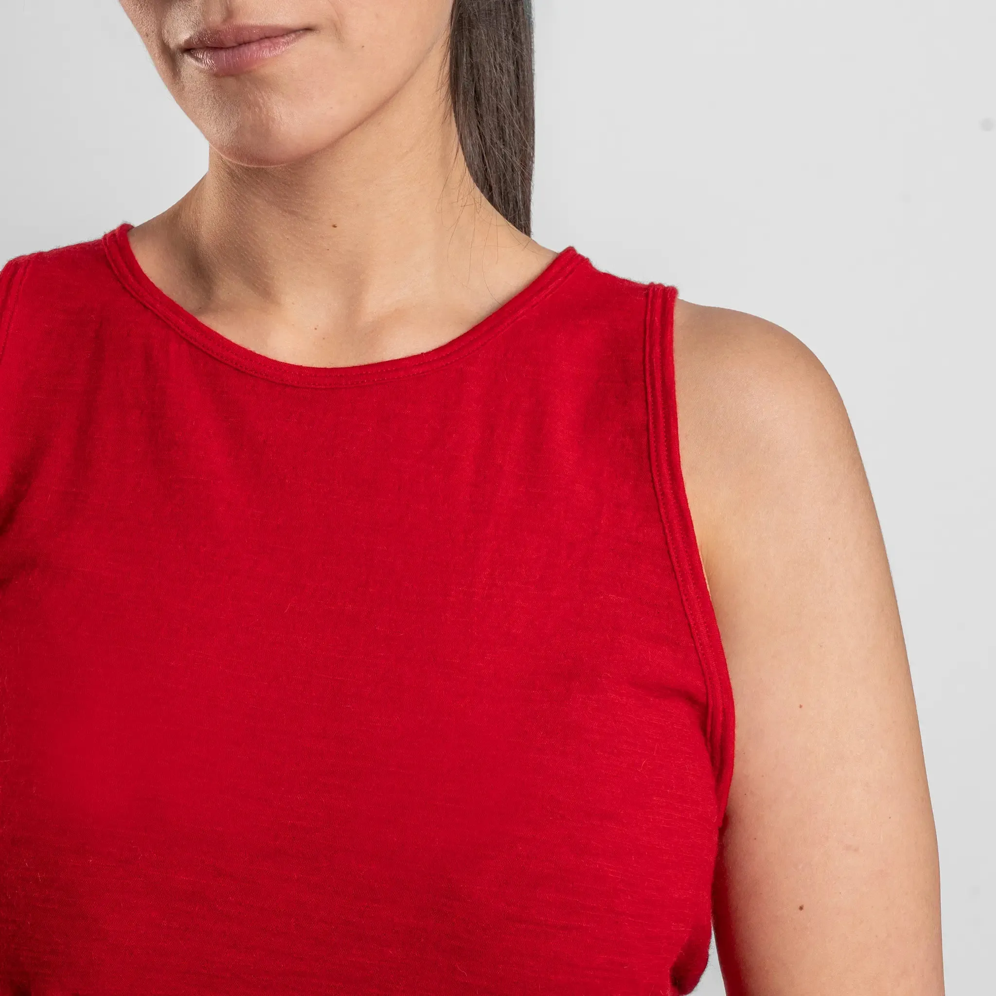 Women's Alpaca Wool Running Tank Top: 160 Ultralight sold by Arms of Andes product image thumbnail 4
