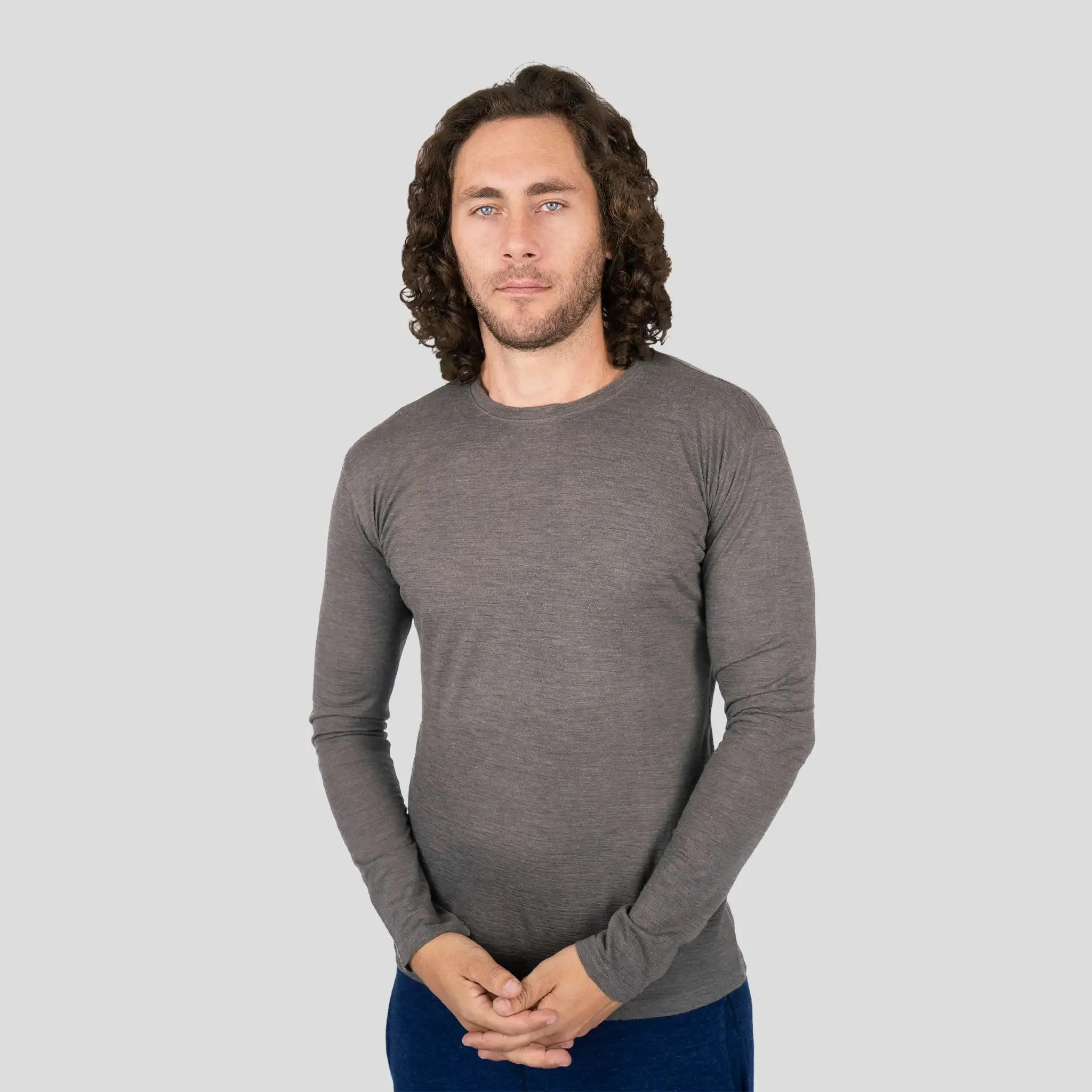 Men's Alpaca Wool Long Sleeve T-Shirt: 160 Ultralight sold by Arms of Andes product image thumbnail 5