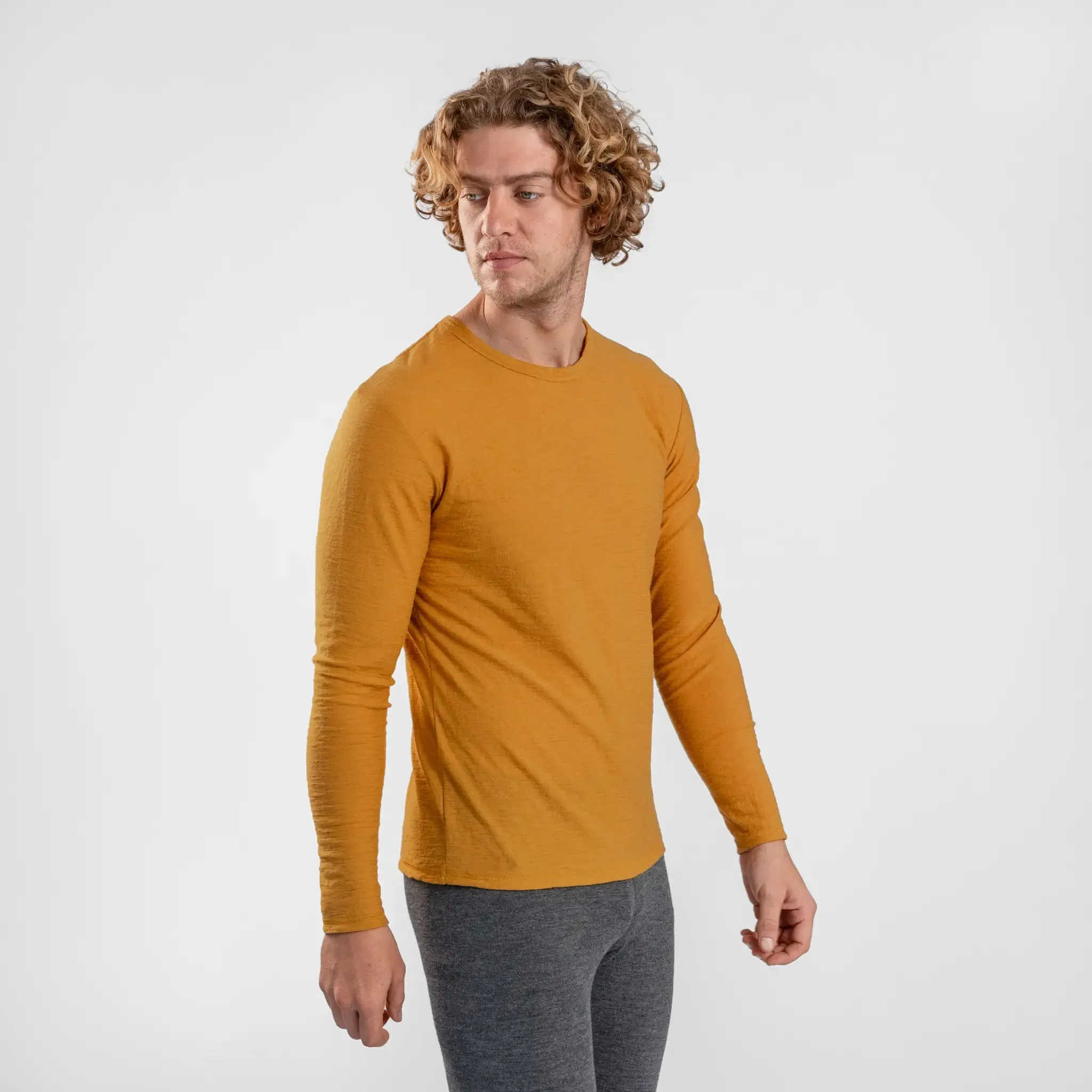 Men's Alpaca Wool Long Sleeve T-Shirt: 160 Ultralight sold by Arms of Andes