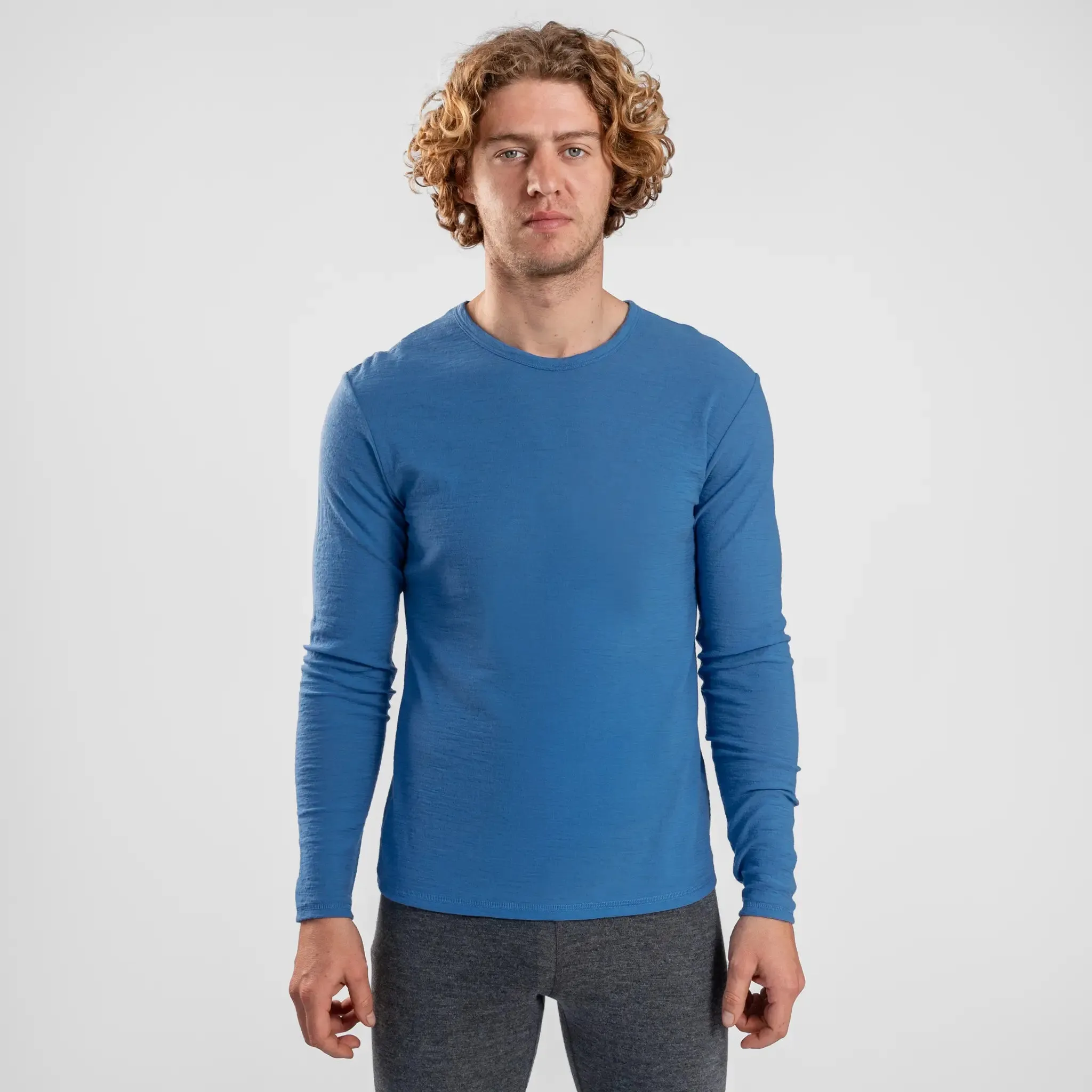 Men's Alpaca Wool Long Sleeve T-Shirt: 160 Ultralight sold by Arms of Andes product image thumbnail 3
