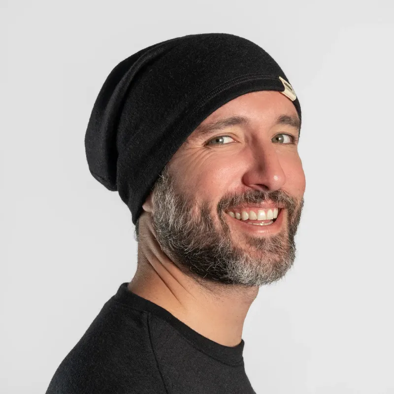 Alpaca Wool Folded Beanie Hat: 420 Midweight made by Arms of Andes