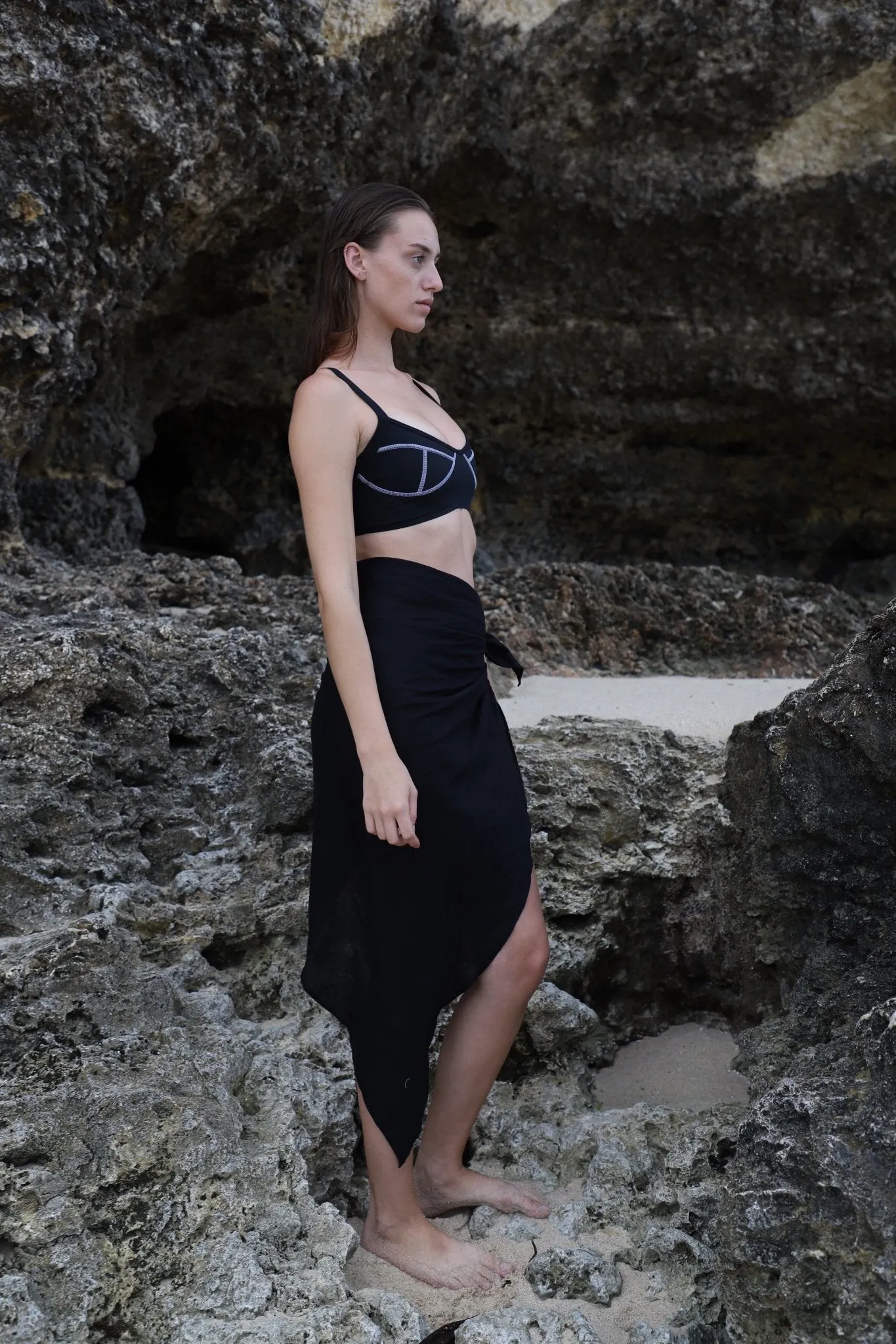 Alila Black Sarong sold by Makara Wear product image thumbnail 2