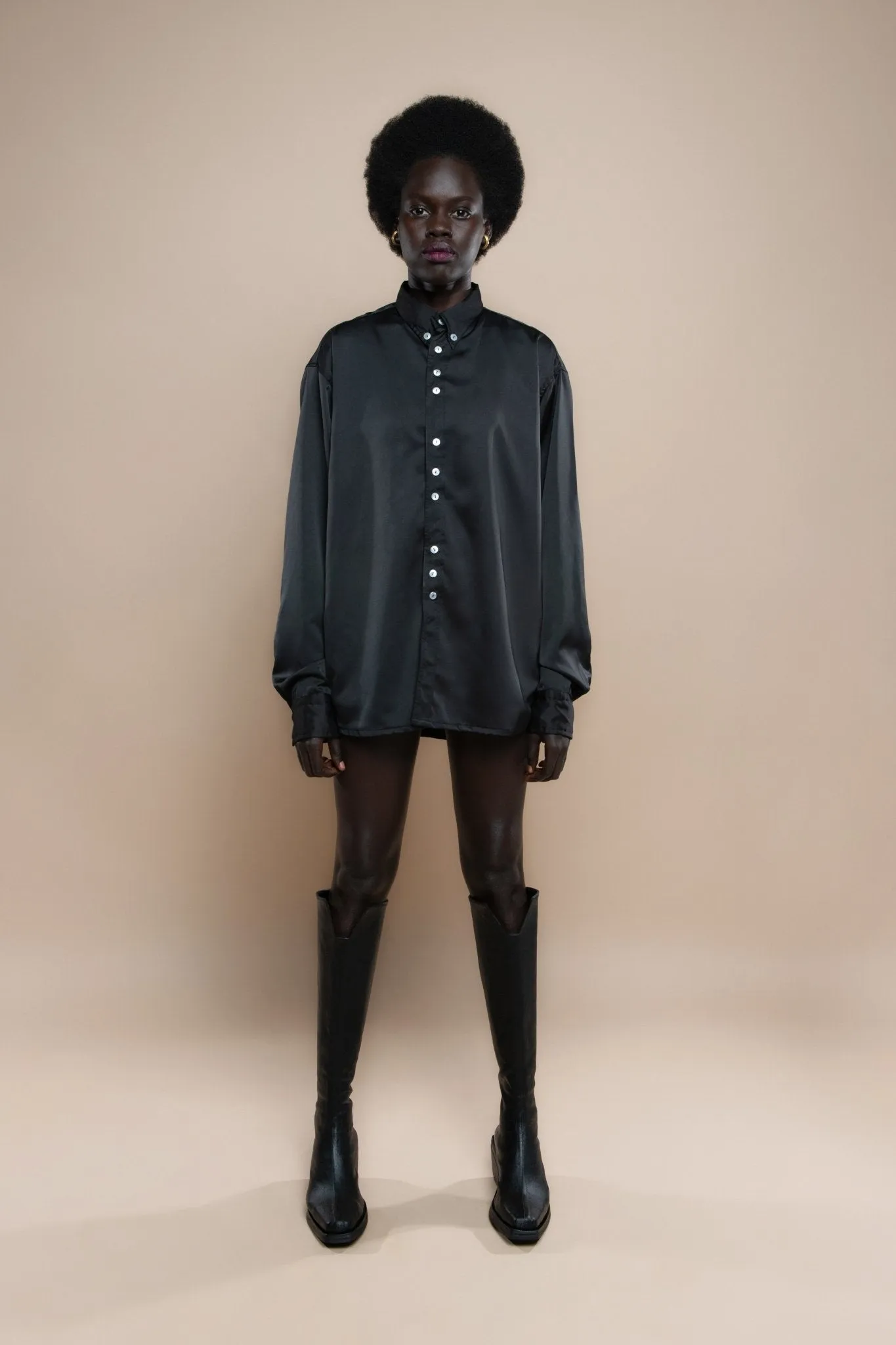Pash Silk Oversized Shirt sold by Makara Wear product image thumbnail 2