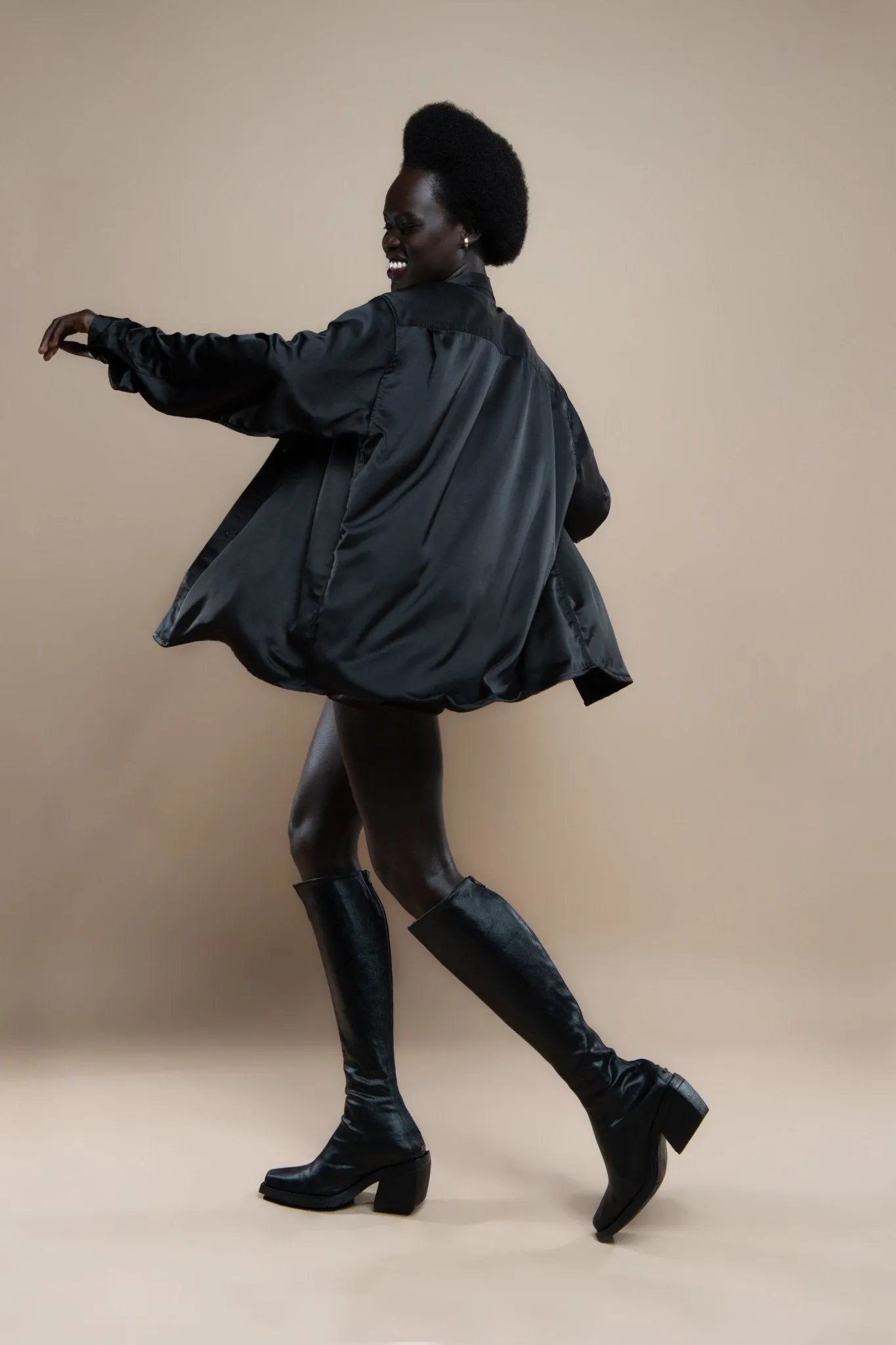 Pash Silk Oversized Shirt sold by Makara Wear