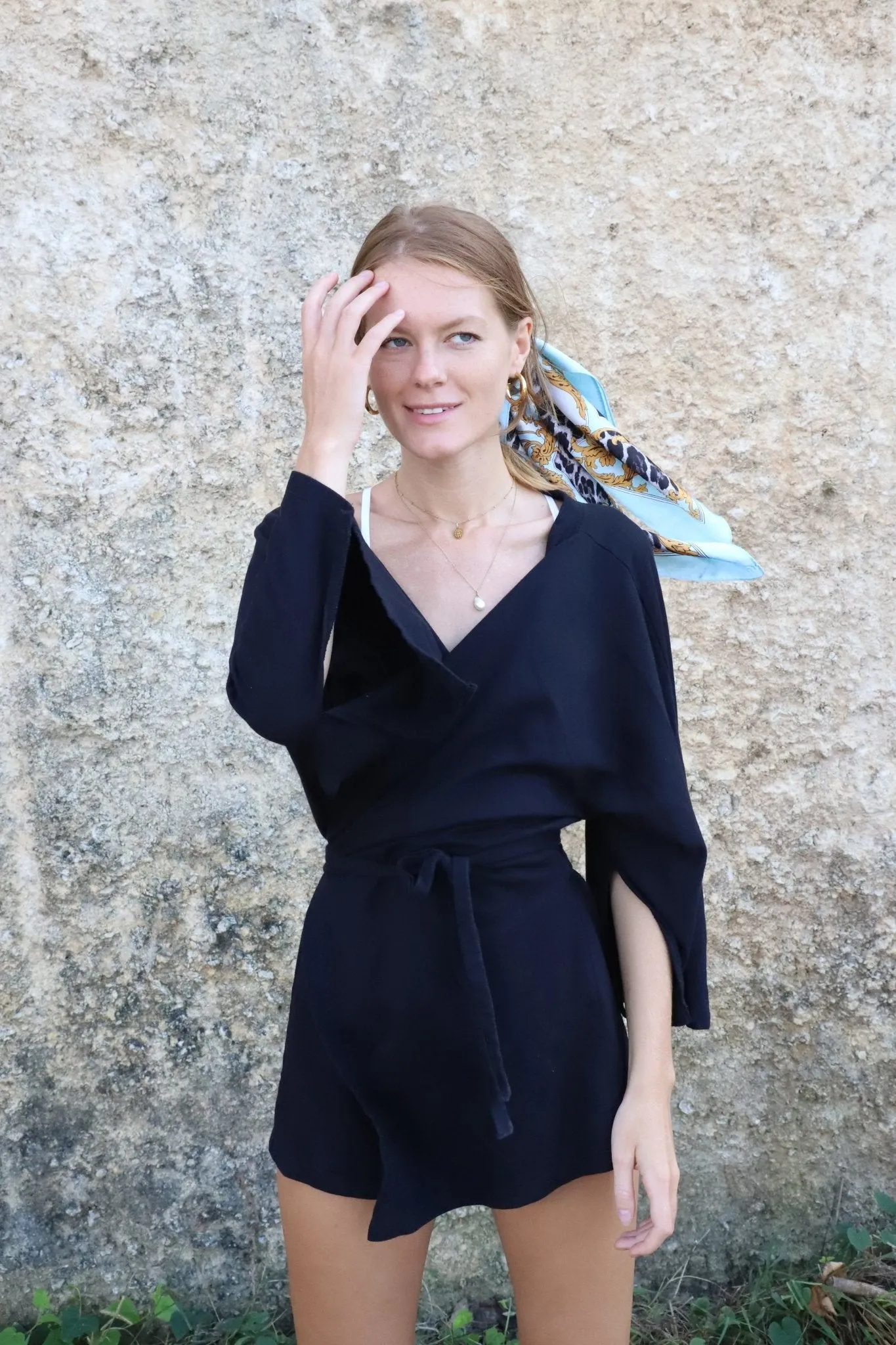 Organic French Terry Kimono Short Robe sold by Makara Wear product image thumbnail 4