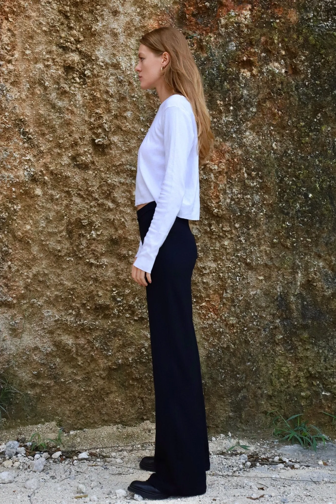 Organic Cotton Long Sleeve Crop Top sold by Makara Wear product image thumbnail 4