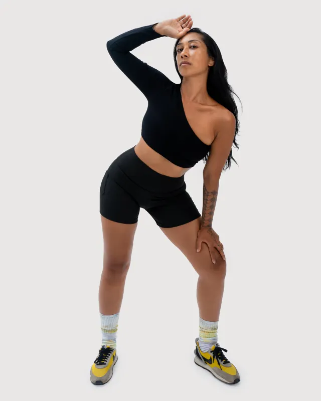 Scopi Sculpting One Sleeve Top sold by Makara Wear