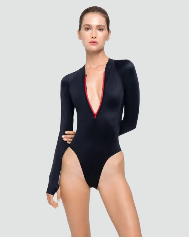 Syla Long Sleeve Swiwmwear sold by Makara Wear